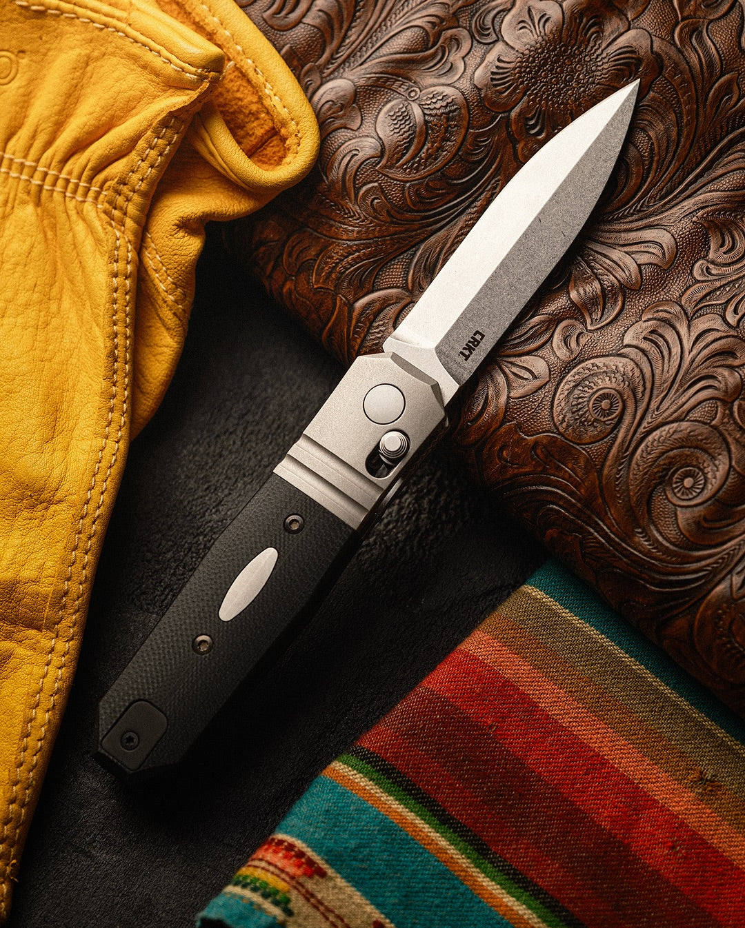 CRKT Redemption Compact 3.28" Magnacut G10 Folding Knife by Ken Onion - Made in USA