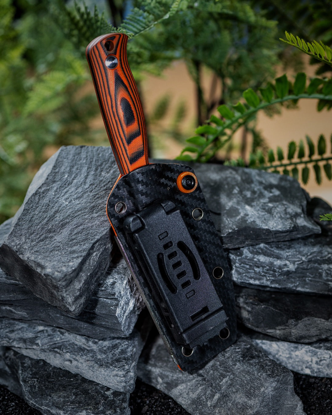 Kizer Evenki 2 3.49" AEB-L Orange Black G10 Fixed Blade Knife 1098A1