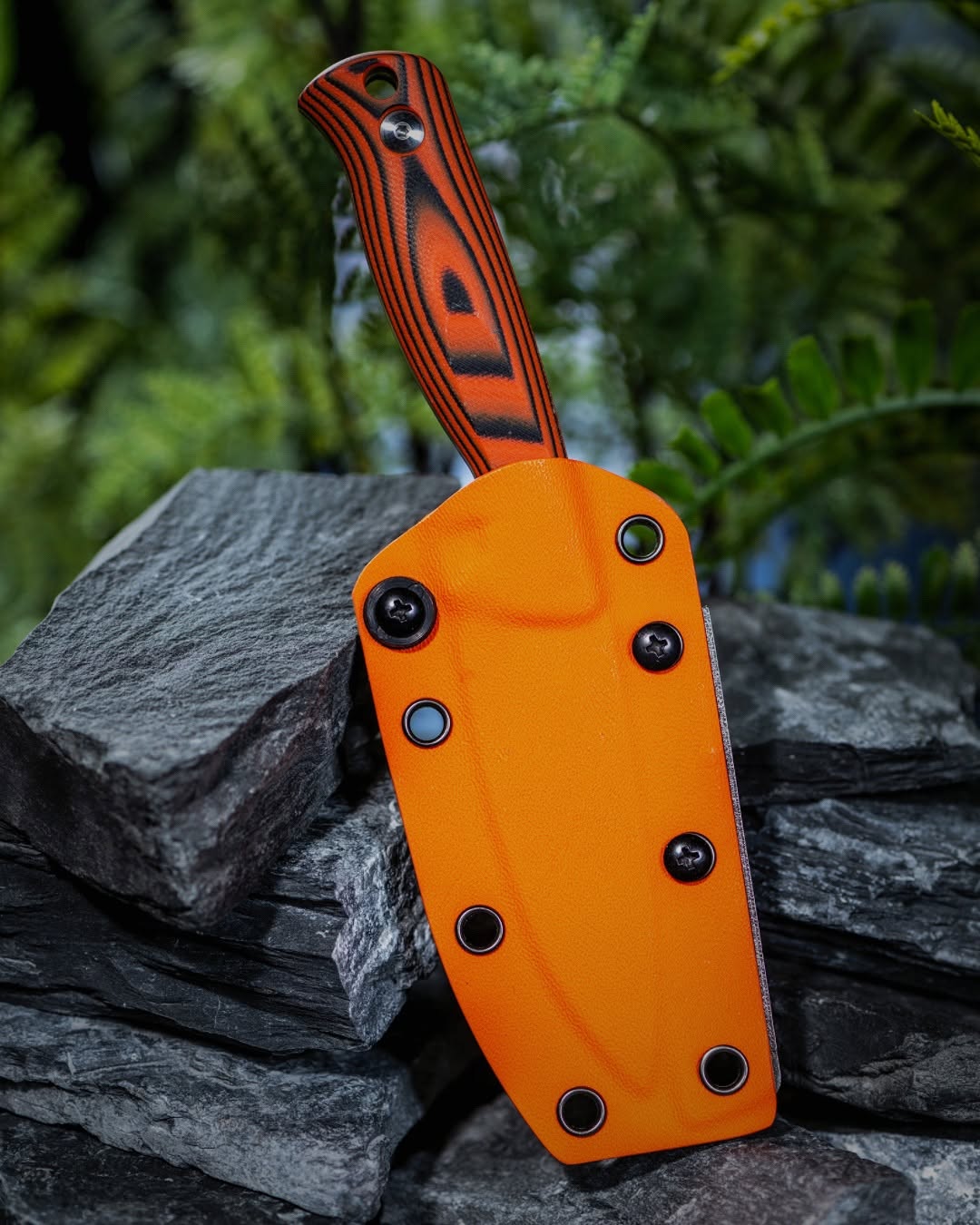 Kizer Evenki 2 3.49" AEB-L Orange Black G10 Fixed Blade Knife 1098A1