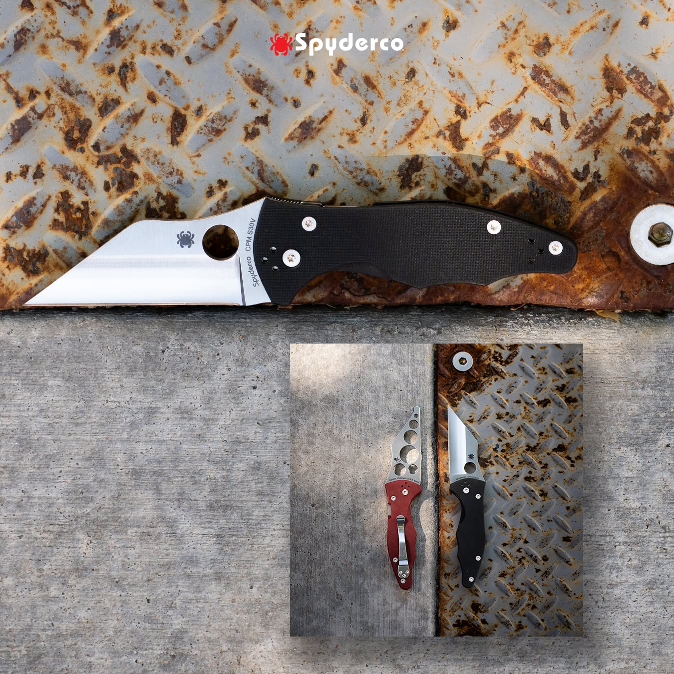 Spyderco Yojimbo 2 3.2" CPM S30V G-10 Folding Knife C85GP2