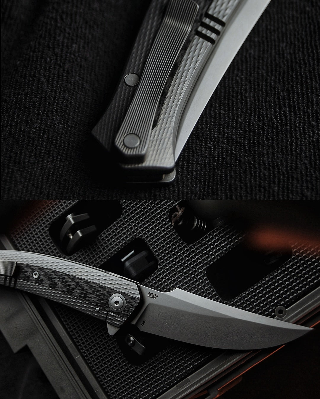 CRKT Persian Limited Edition 3.51" Magnacut IKBS Titanium Carbon Fiber Folding Knife by Richard Rogers Design 7087 - Made in Italy