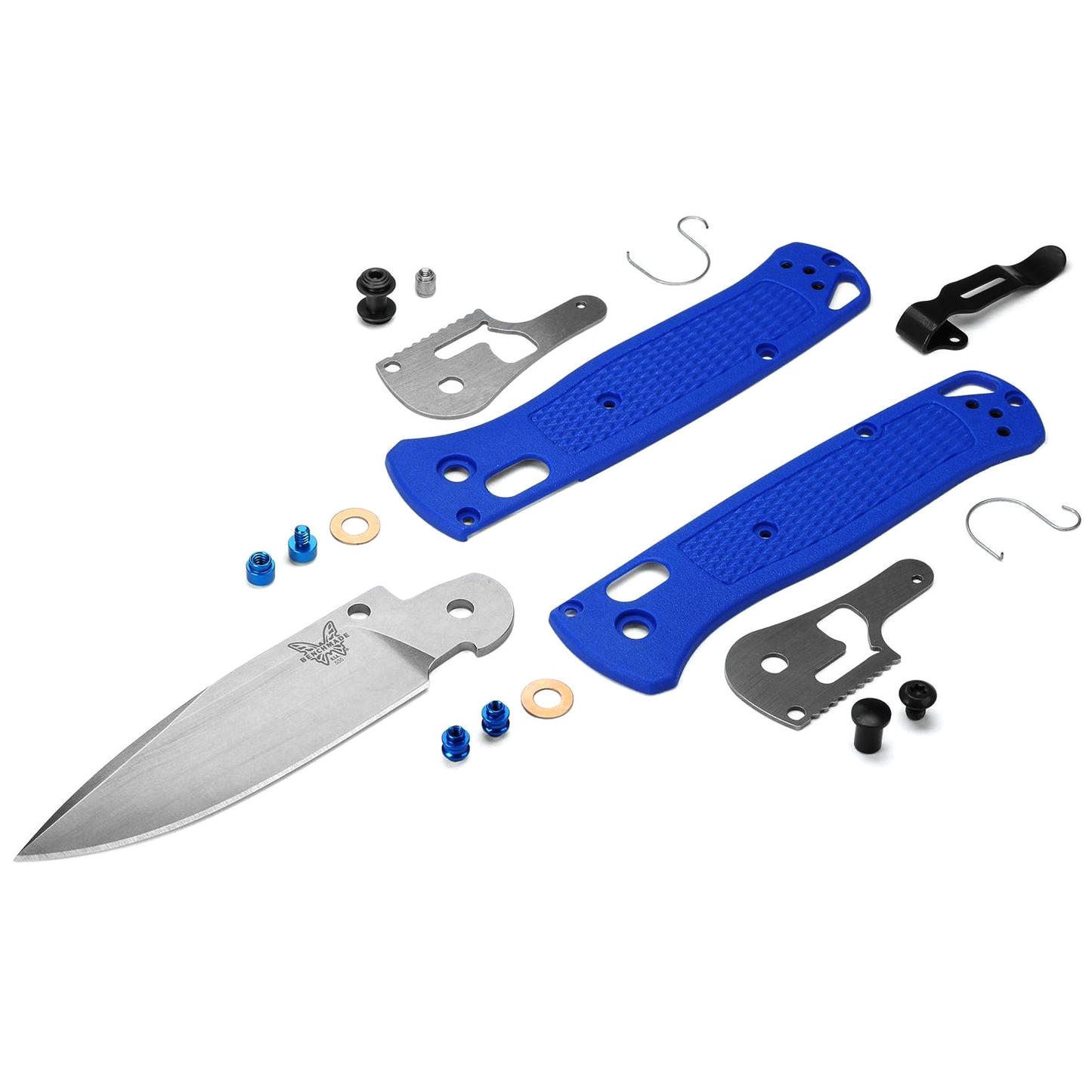 Benchmade 535 Bugout AXIS 3.24" CPM-S30V Folding Knife with Blue Grivory Handle