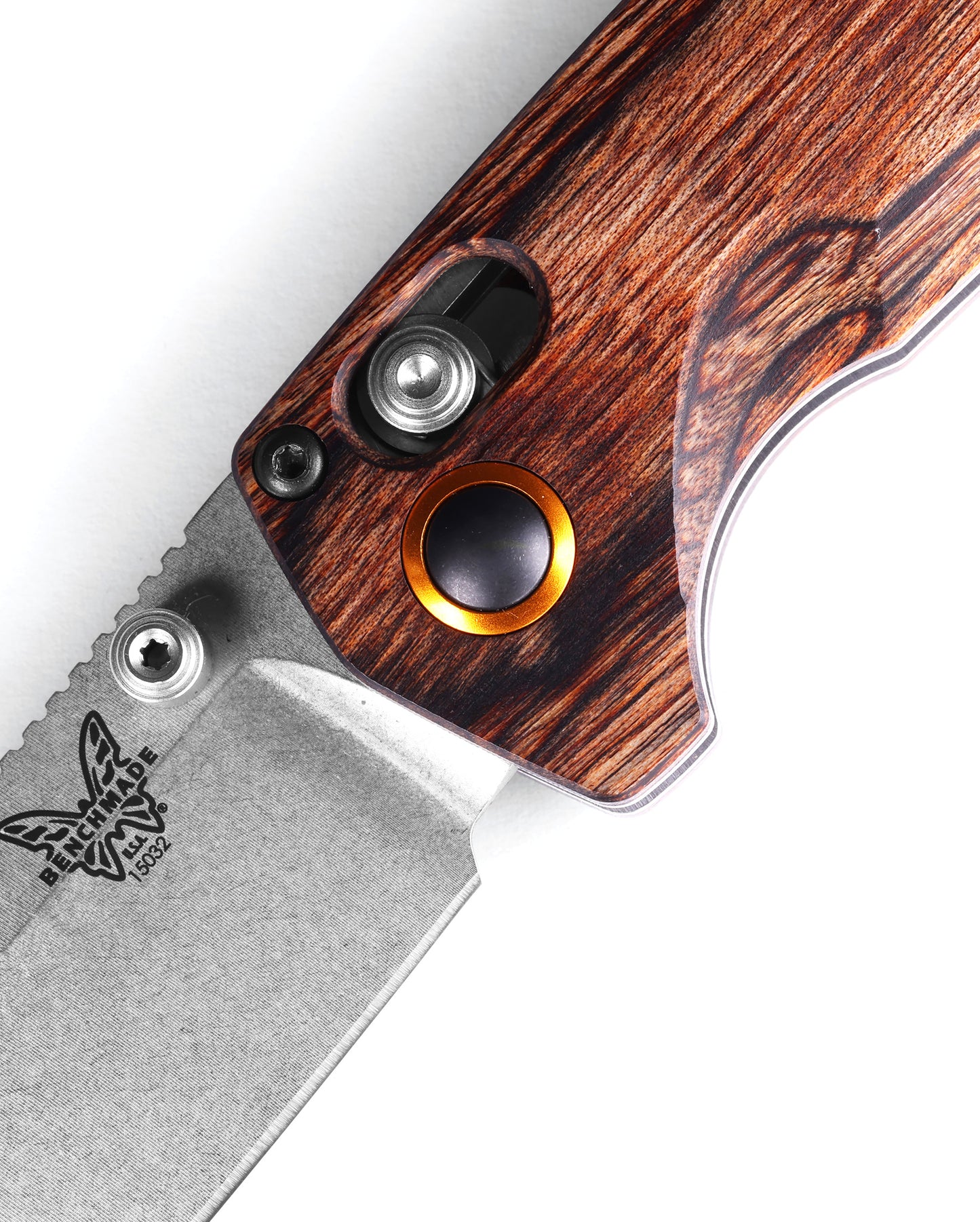 Benchmade 15032 North Fork 2.97" CPM-S30V Folding Knife with Stabilized Maple Wood Handle