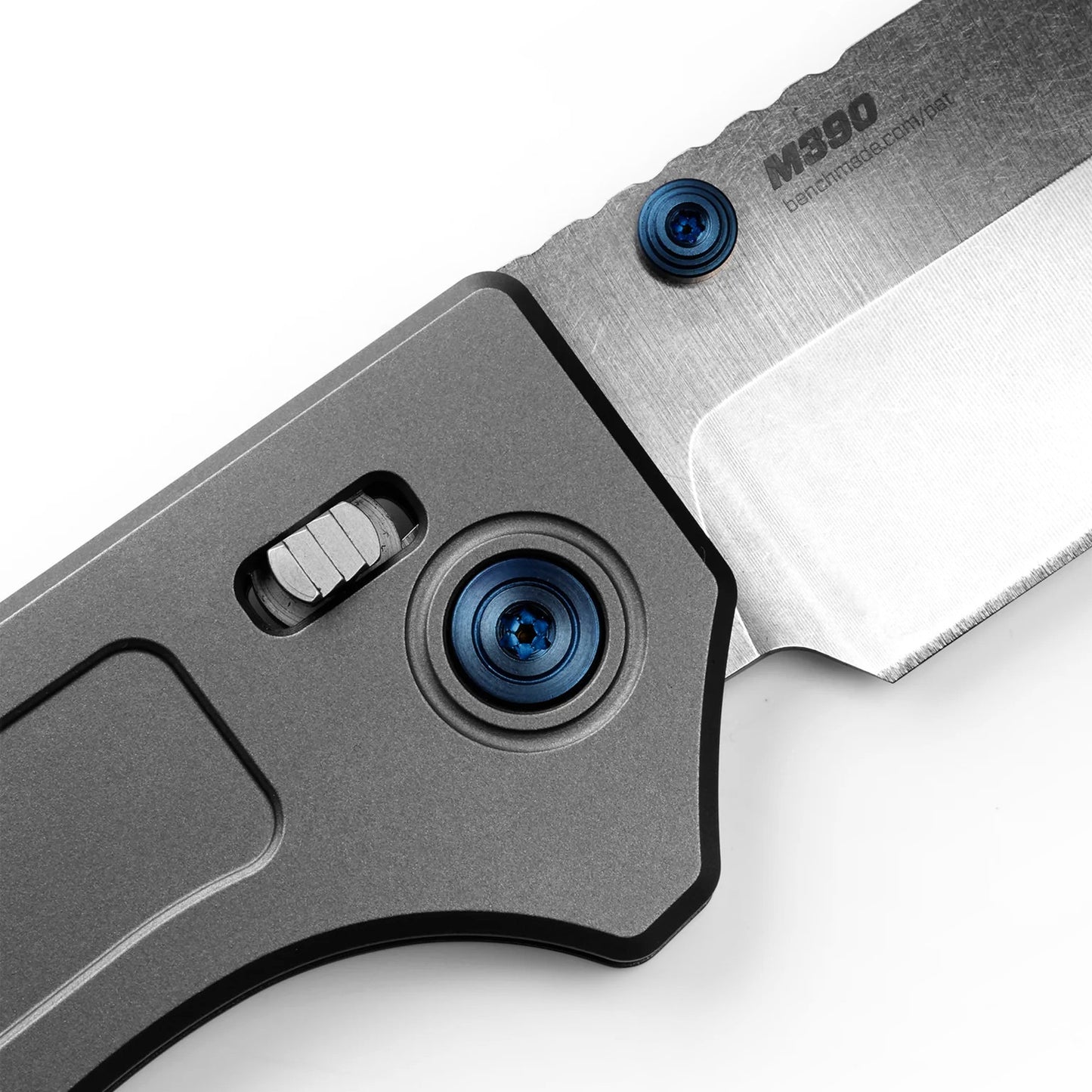 Benchmade 748 Narrows 3.43" M390 Gray Titanium Folding Knife