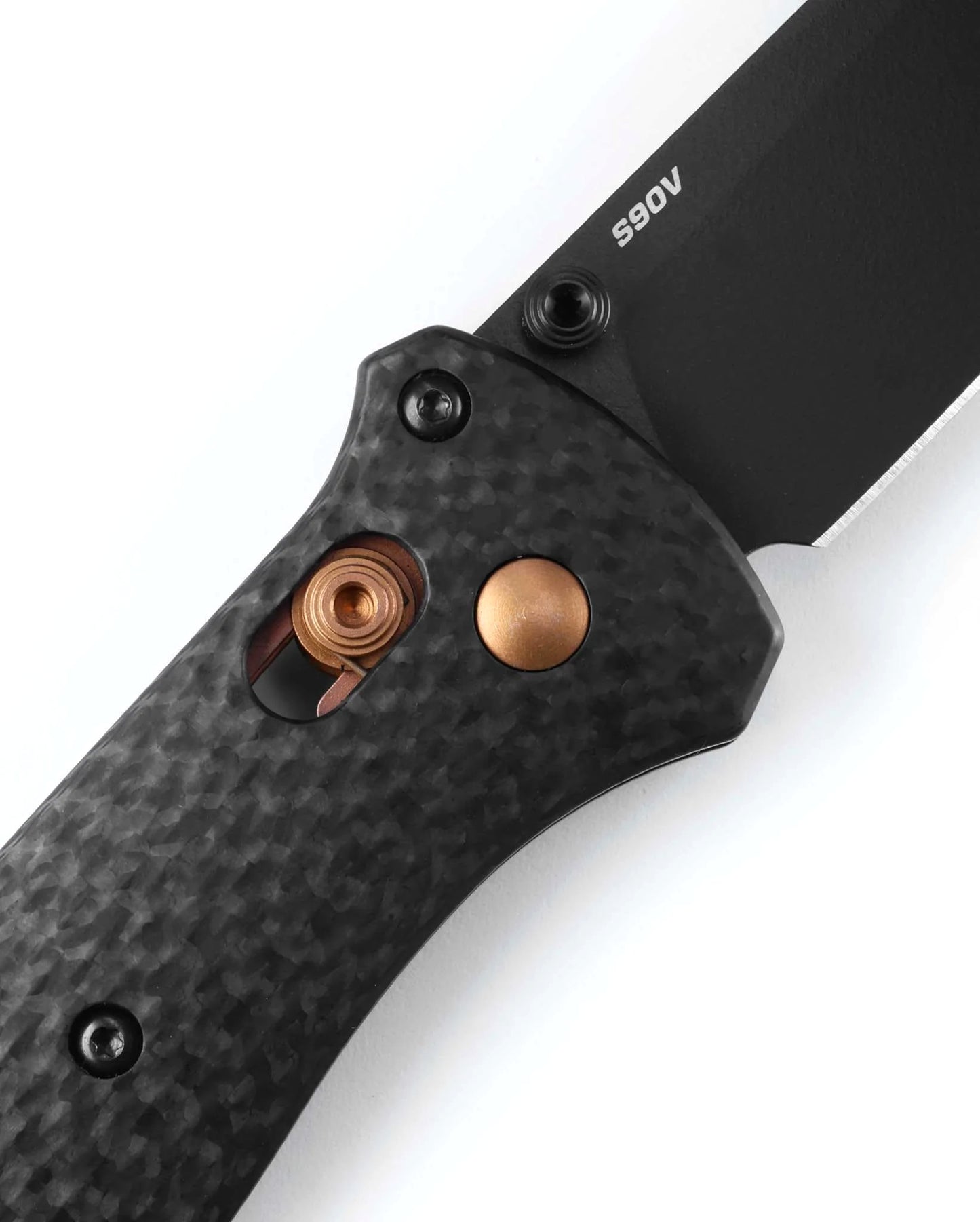 Benchmade 537BK-10 Bailout 3.38" CPM-S90V PVD Tanto Folding Knife with Carbon Fiber Handle