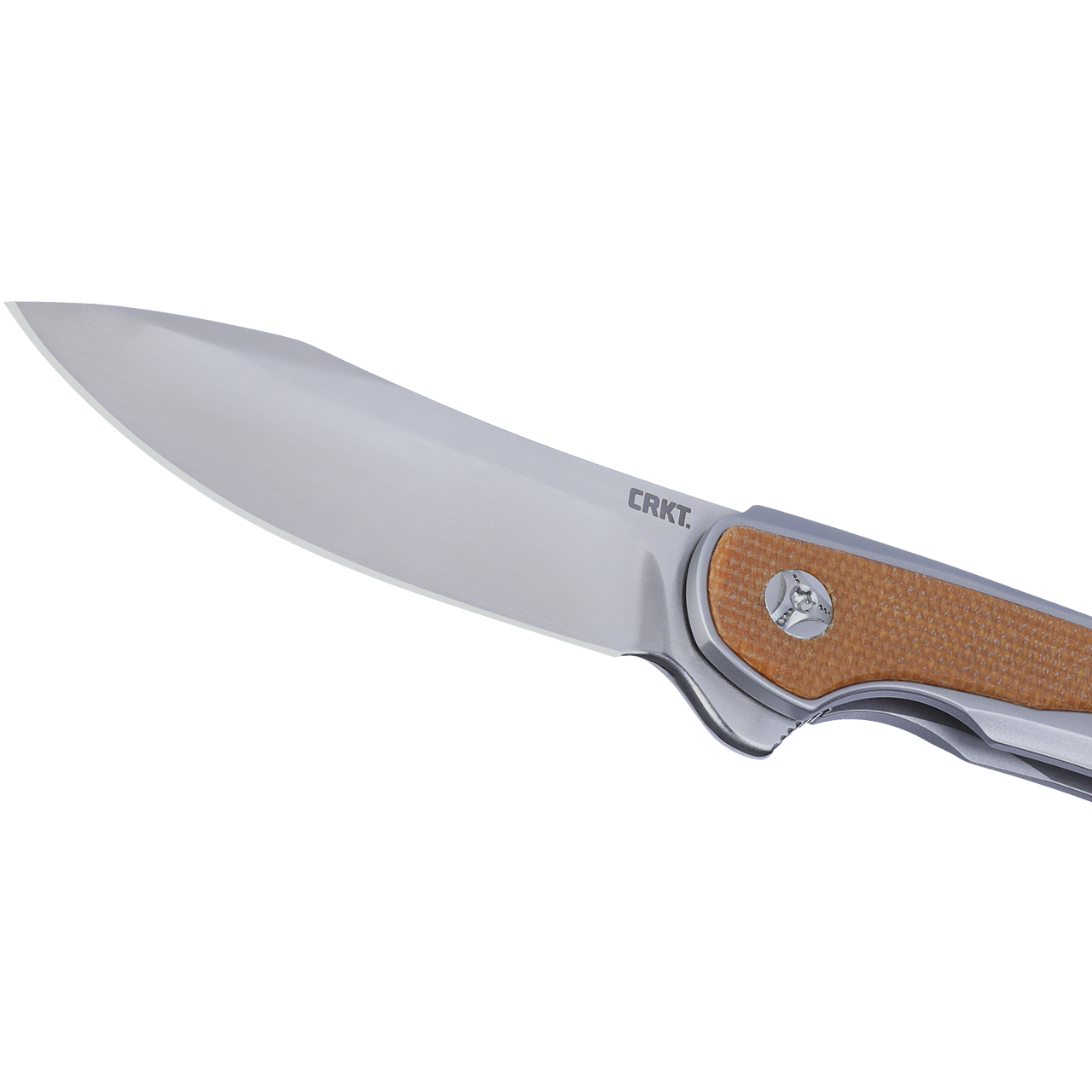 CRKT Padawan 3.01" Sandvik 14C28N IKBS Stainless Steel Micarta Folding Knife by Pedro Buzetti 6070