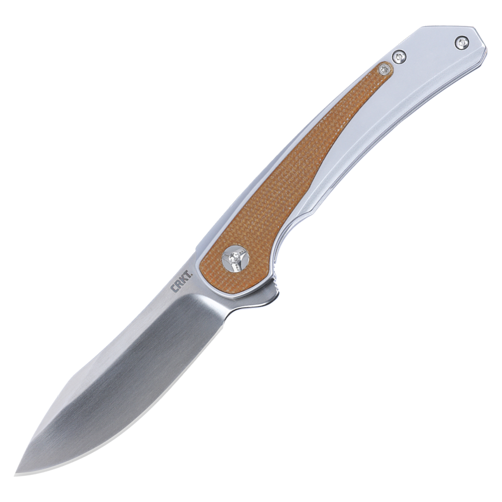 CRKT Padawan 3.01" Sandvik 14C28N IKBS Stainless Steel Micarta Folding Knife by Pedro Buzetti 6070