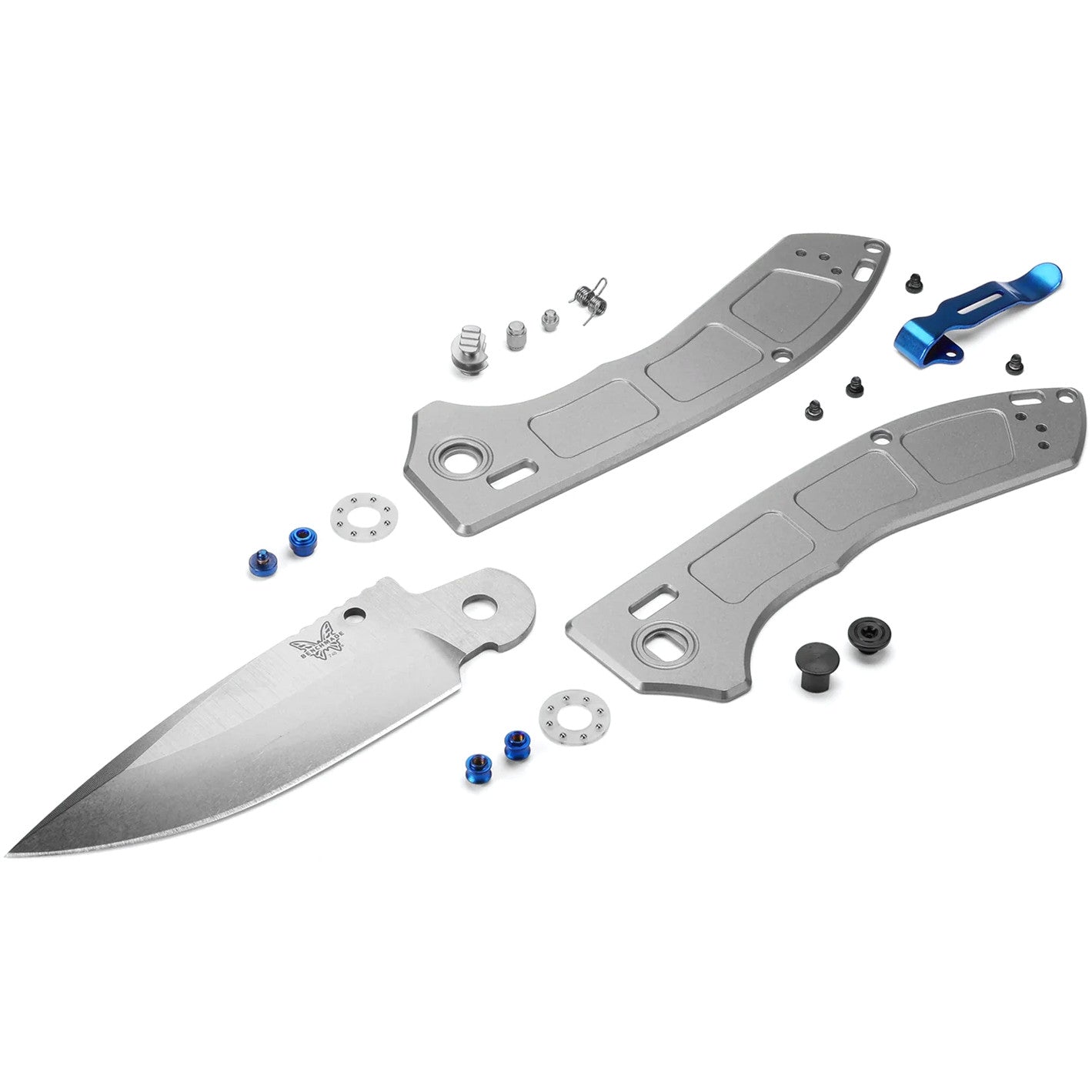 Benchmade 748 Narrows 3.43" M390 Gray Titanium Folding Knife