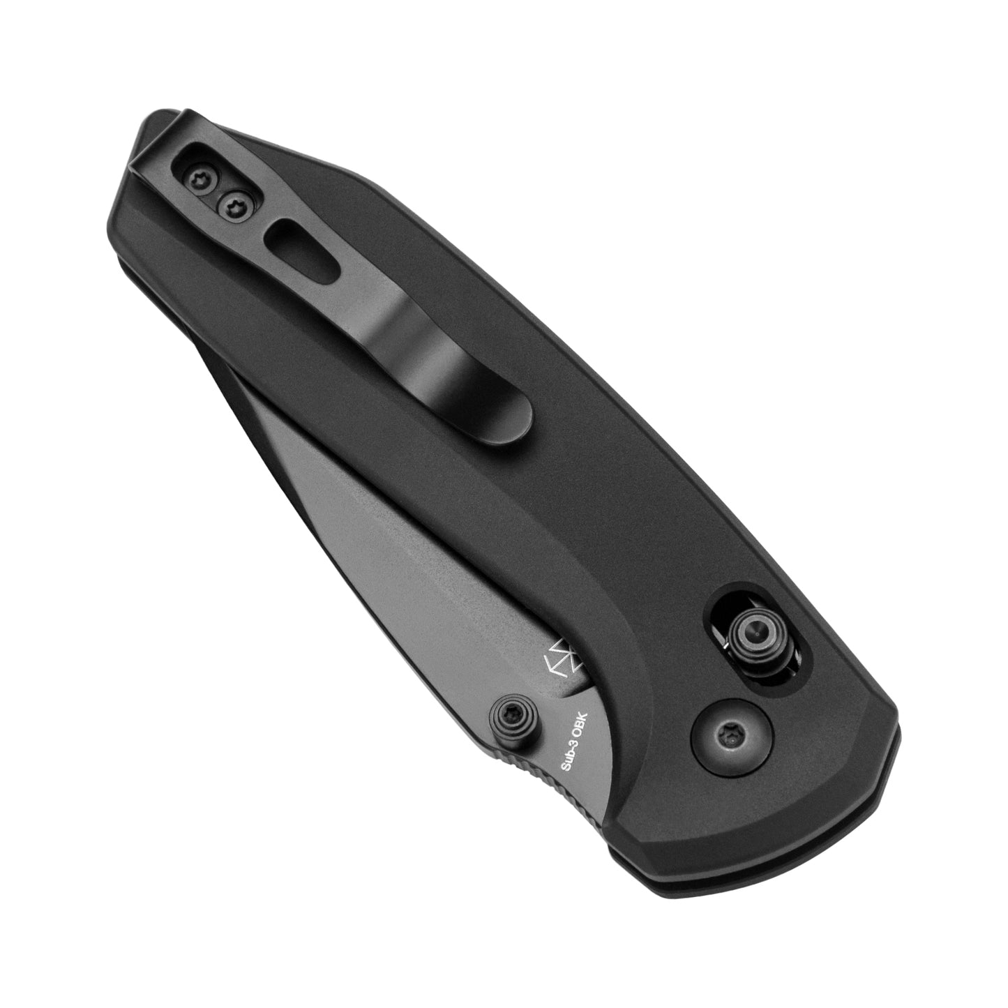 Kizer Sub-3 OBK 2.94" 154CM Black Aluminium Clutch-Lock Folding Knife by Mikey Carlson V3650C1