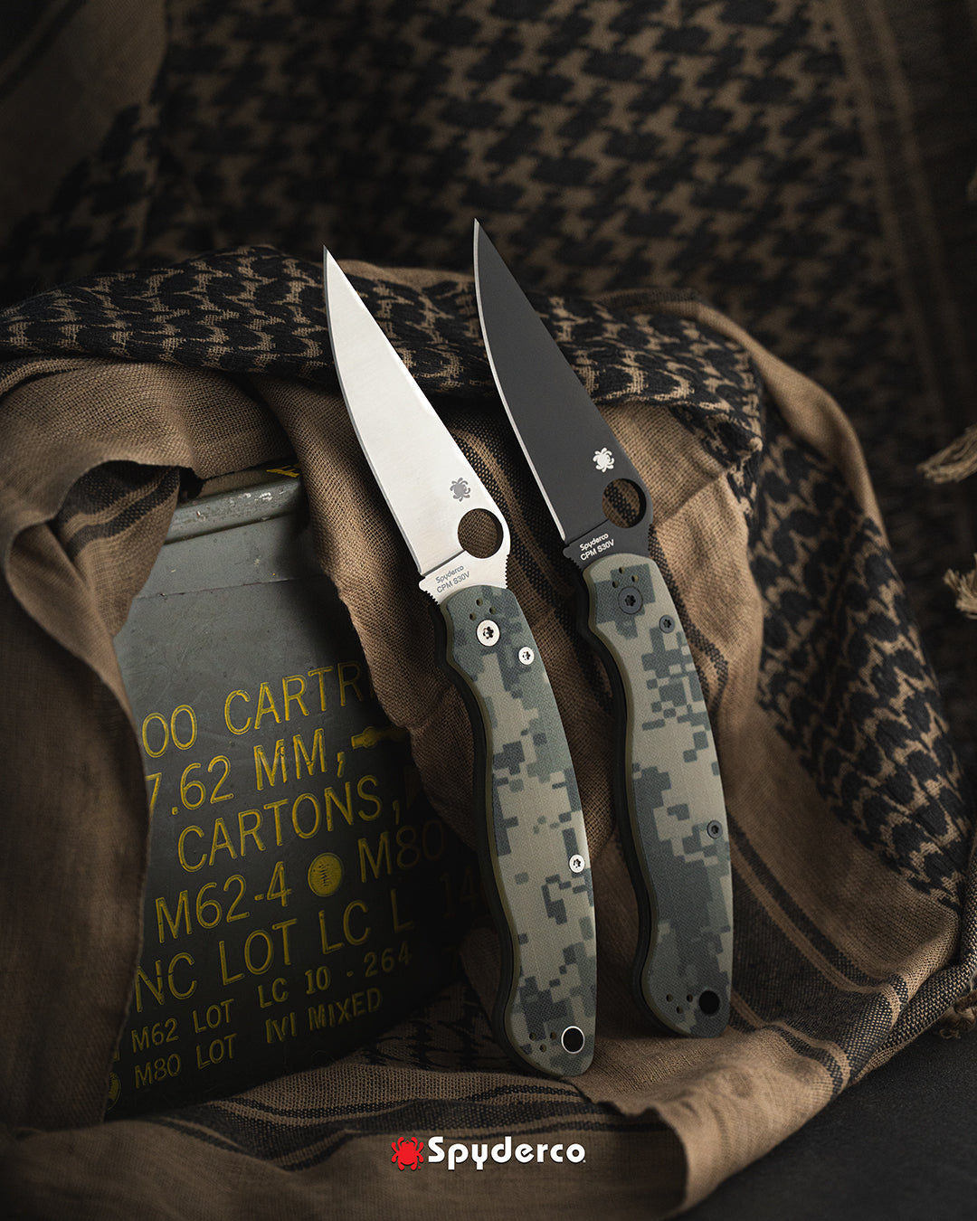 Spyderco Military 2 4" S30V Digital Camo G-10 Folding Knife C36GPCMO2