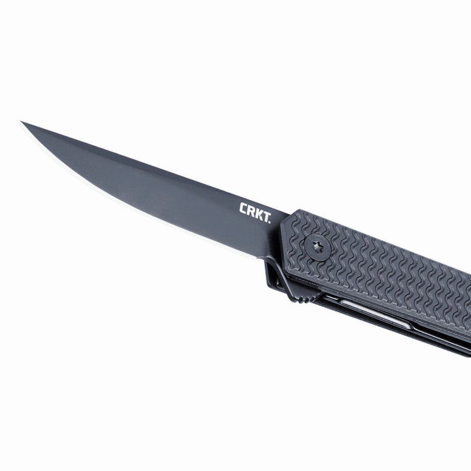 CRKT CEO Microflipper 2.36" D2 Black IKBS Aluminum Folding Knife by Richard Rogers 7081D2K