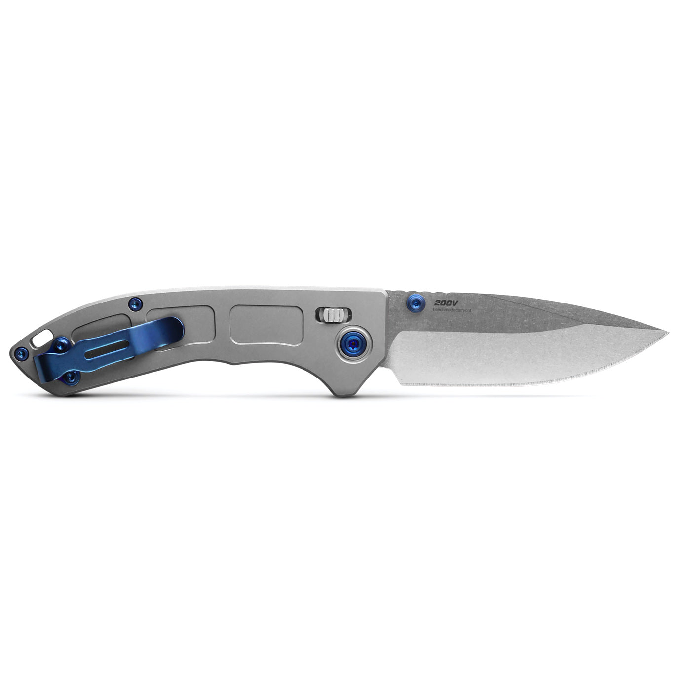 Benchmade 743 Mini Narrows 2.98" CPM-20CV Gray Titanium Folding Knife