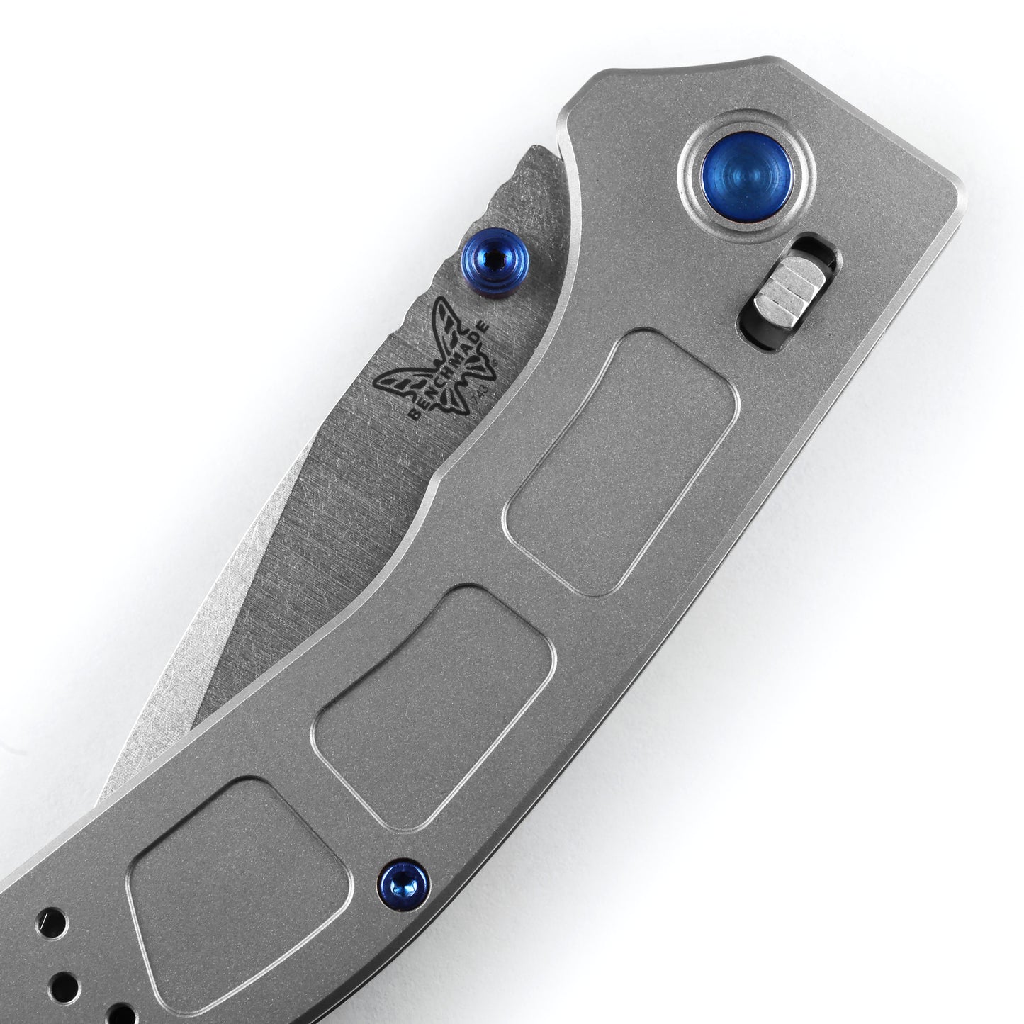 Benchmade 743 Mini Narrows 2.98" CPM-20CV Gray Titanium Folding Knife