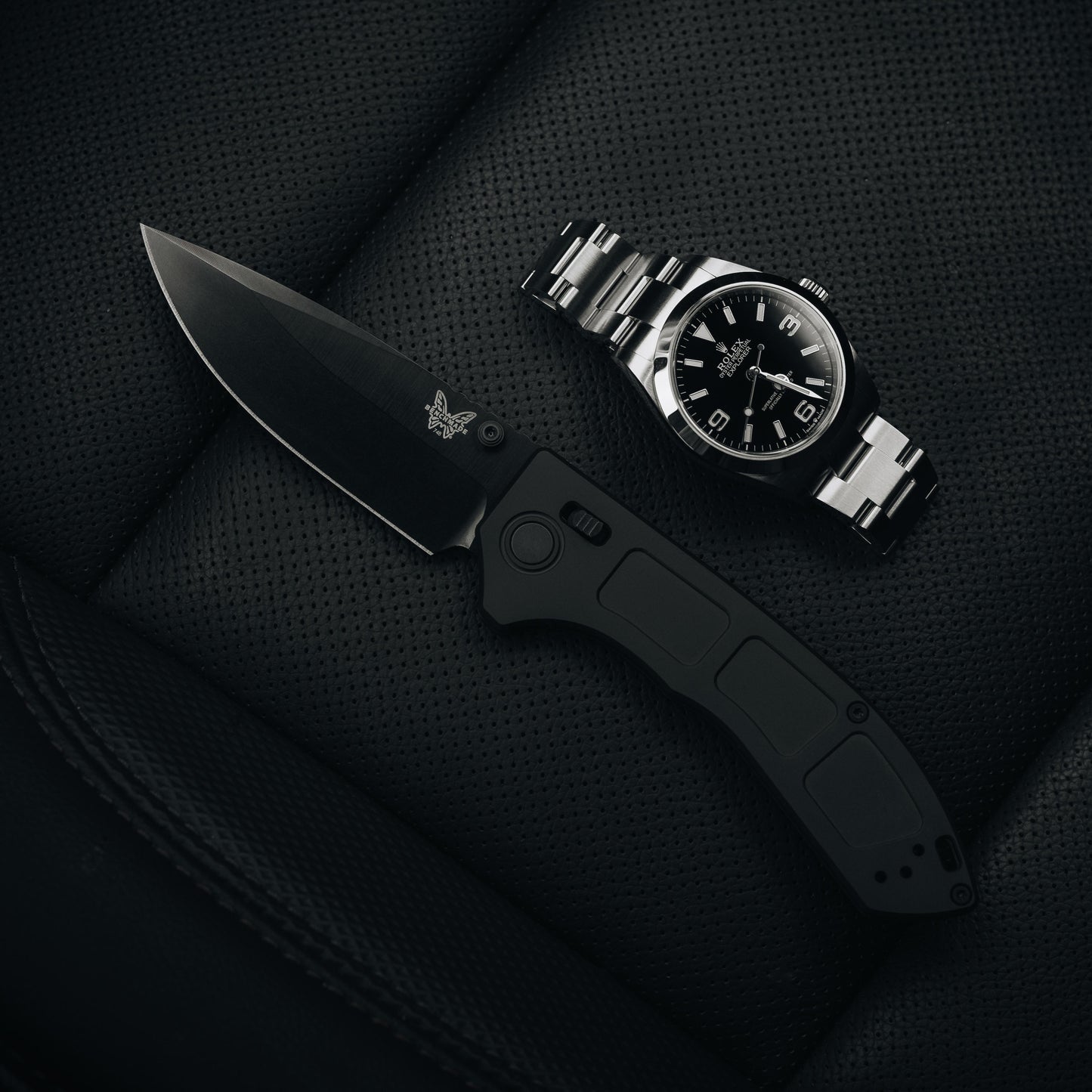 Benchmade 748BK-01 Narrows Black DLC 3.43" M390 Titanium Folding Knife
