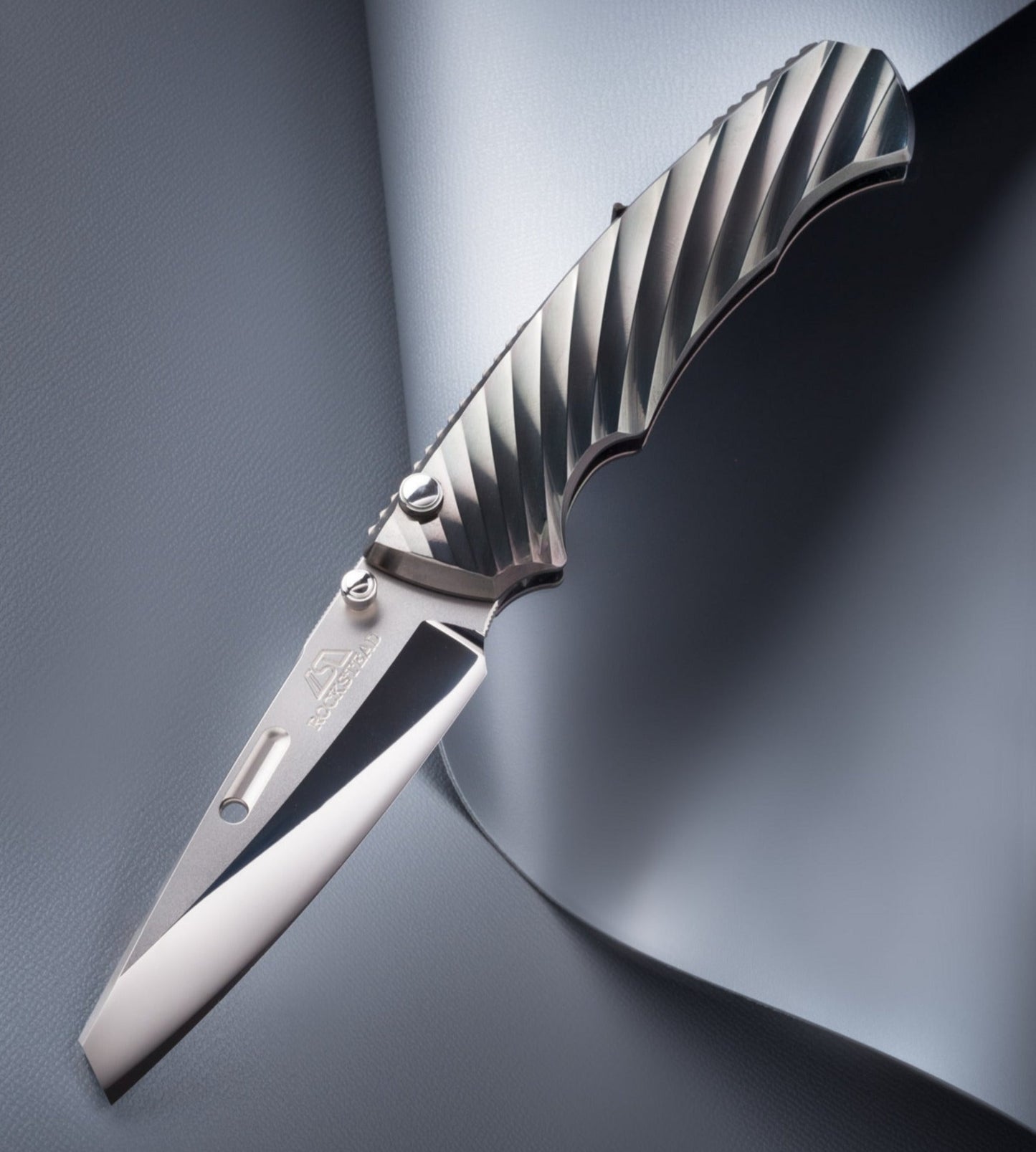 Rockstead RYO H-ZDP (BK) 3.15" Polished ZDP189 Titanium DLC Folding Knife