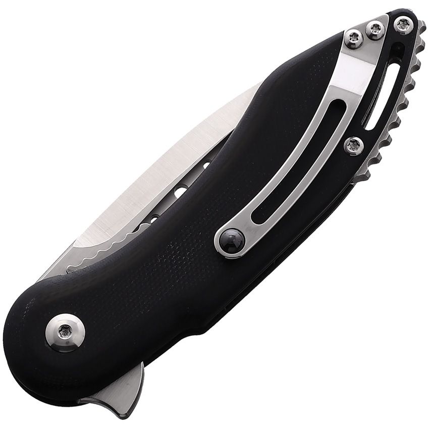 Begg Knives Steelcraft Mini Glimpse 3" D2 Black G10 Folding Knife BG005