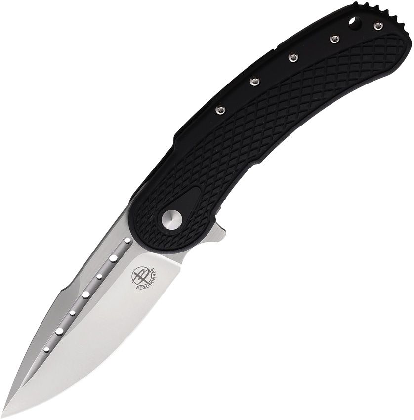 Begg Knives Steelcraft Bodega 3.5" D2 Black G10 Folding Knife BG010