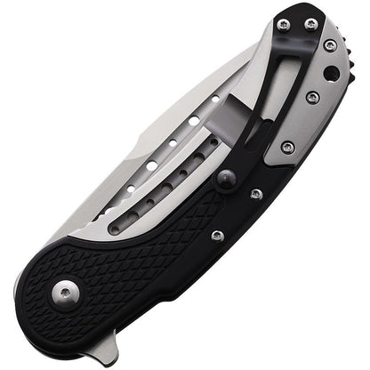 Begg Knives Steelcraft Bodega 3.5" D2 Black G10 Folding Knife BG010