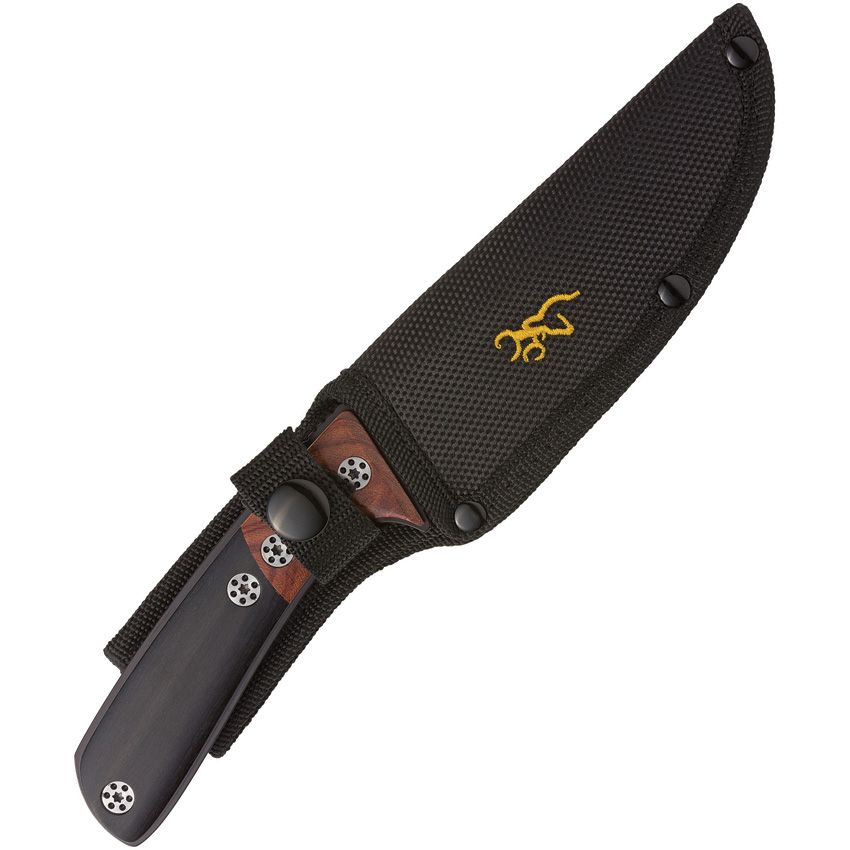 Browning Black/Brown Wood 4.75" 7Cr17MoV Full-Tang Fixed Blade Knife