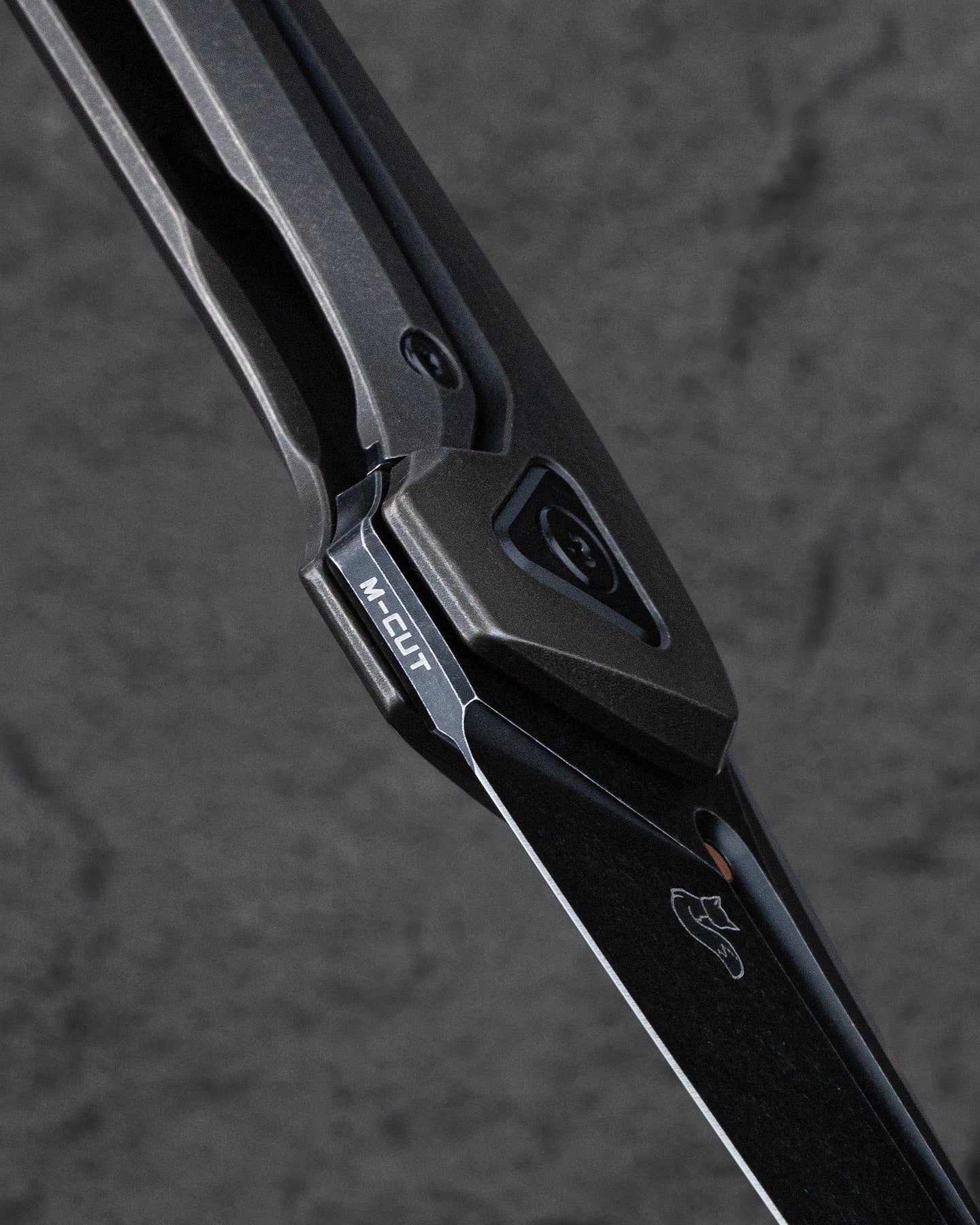 Bestech VK-Navi 3.3" Magnacut Black Bronze Stonewash Titanium Folding Knife by Vulpex BT2404A