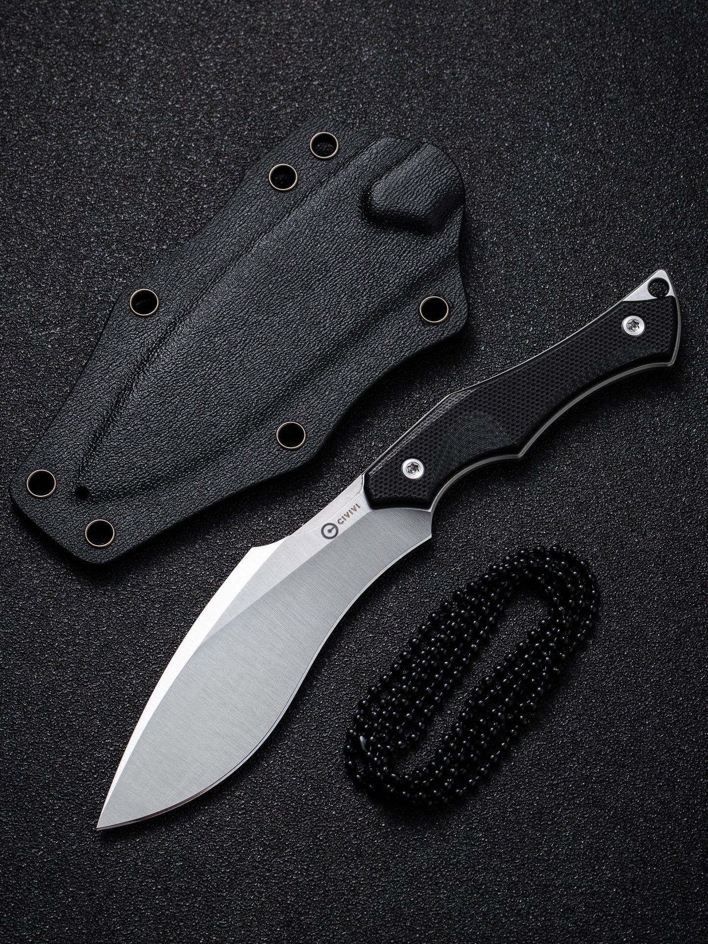 Civivi Vaquita II 3.2" Nitro V Satin G10 Mini Kukri Fixed Blade Knife by Nate Matlack C047C-1