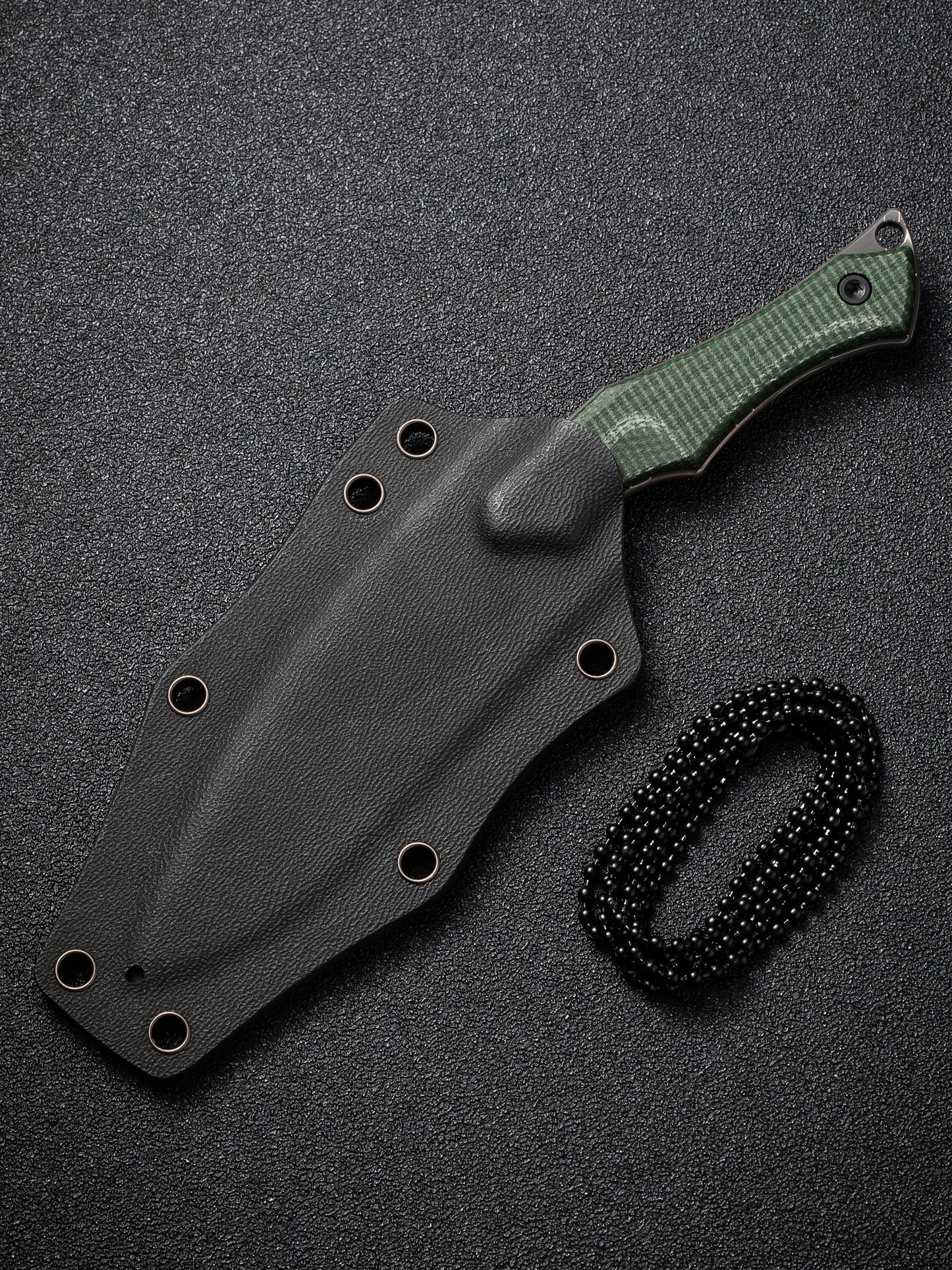 Civivi Vaquita II 3.2" Damascus Green Canvas Micarta Mini Kukri Fixed Blade Knife by Nate Matlack C047C-DS2