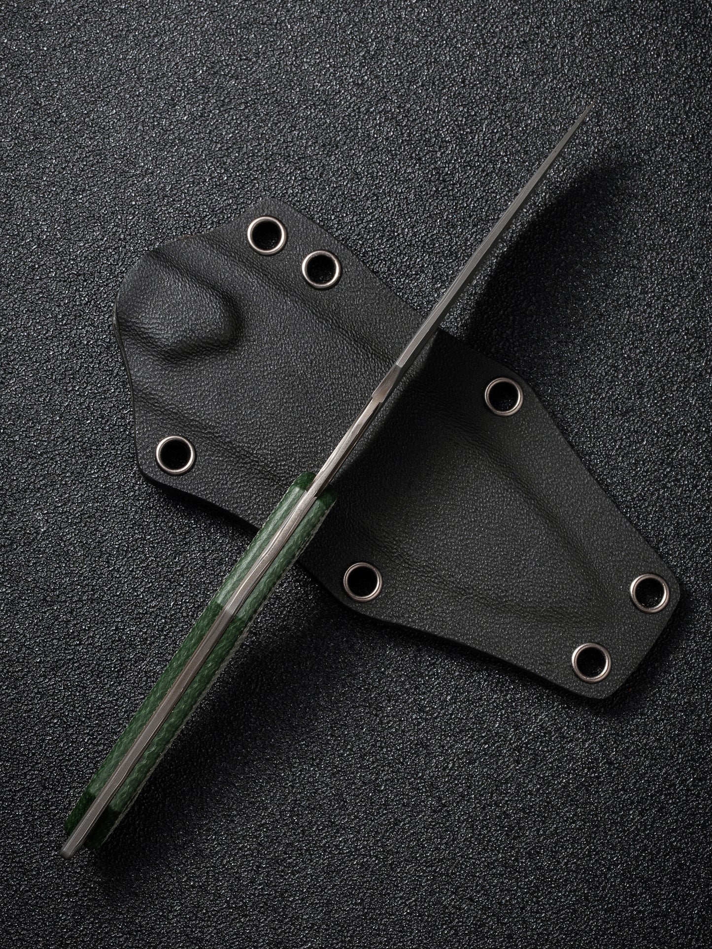 Civivi Vaquita II 3.2" Damascus Green Canvas Micarta Mini Kukri Fixed Blade Knife by Nate Matlack C047C-DS2