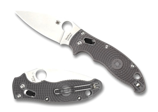 Spyderco Manix 2 Lightweight 3.37" Maxamet Grey FRCP Folding Knife C101PGY2