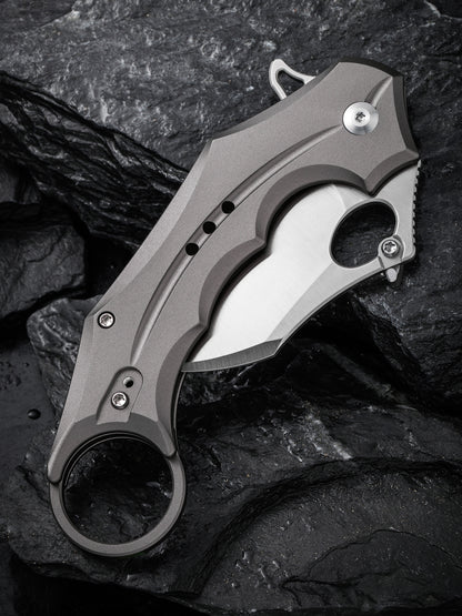 Civivi Incisor 2.02" Nitro-V Gray Aluminium Karambit Folding Knife C16016B-3