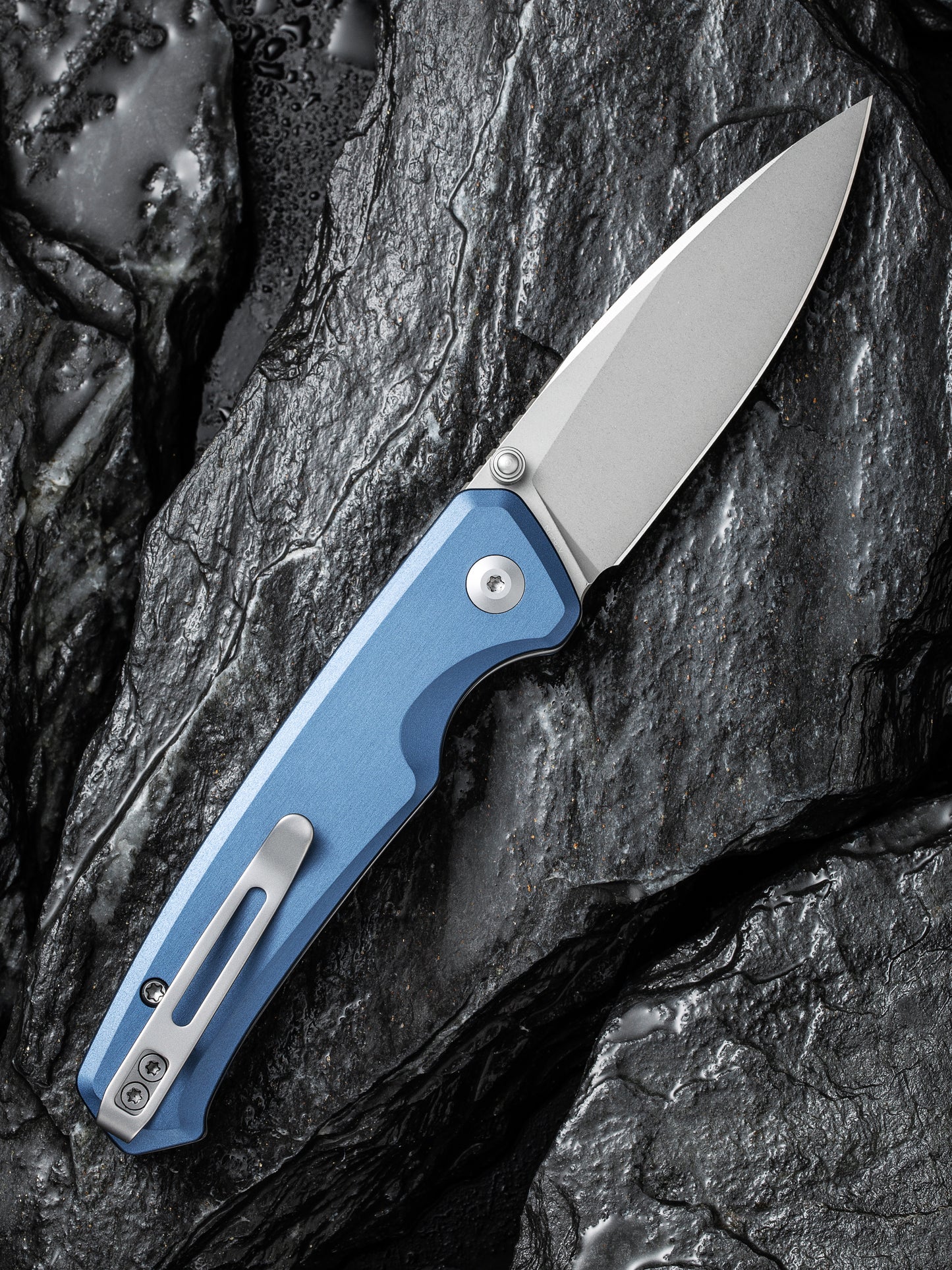 Civivi Altus 2.97" Nitro-V Blue Aluminium Folding Knife C20076-6