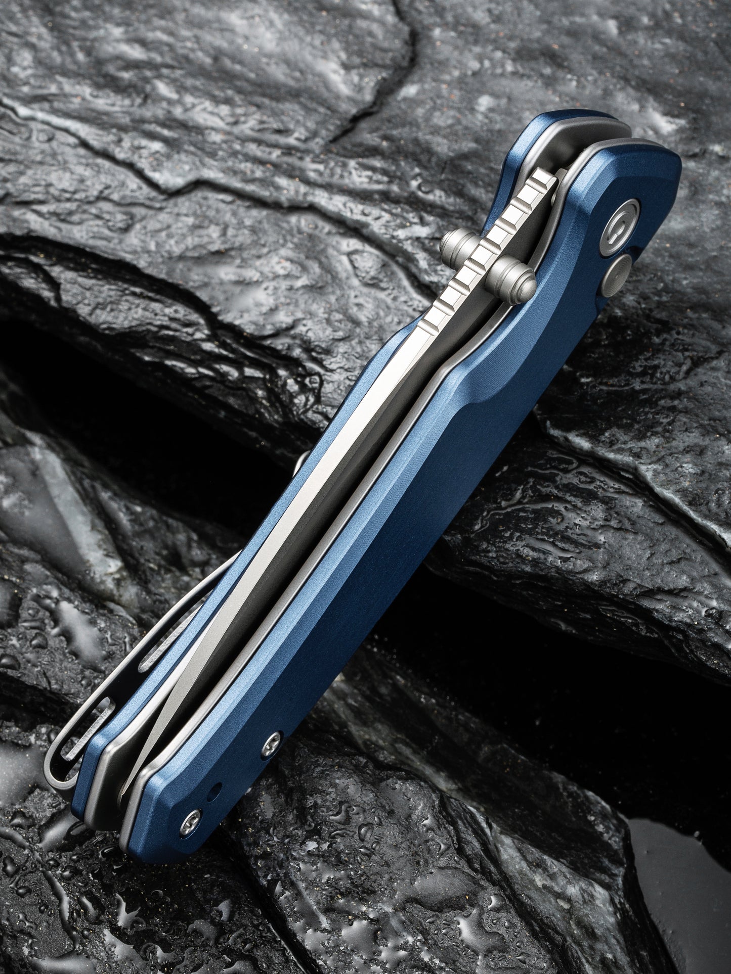 Civivi Altus 2.97" Nitro-V Blue Aluminium Folding Knife C20076-6