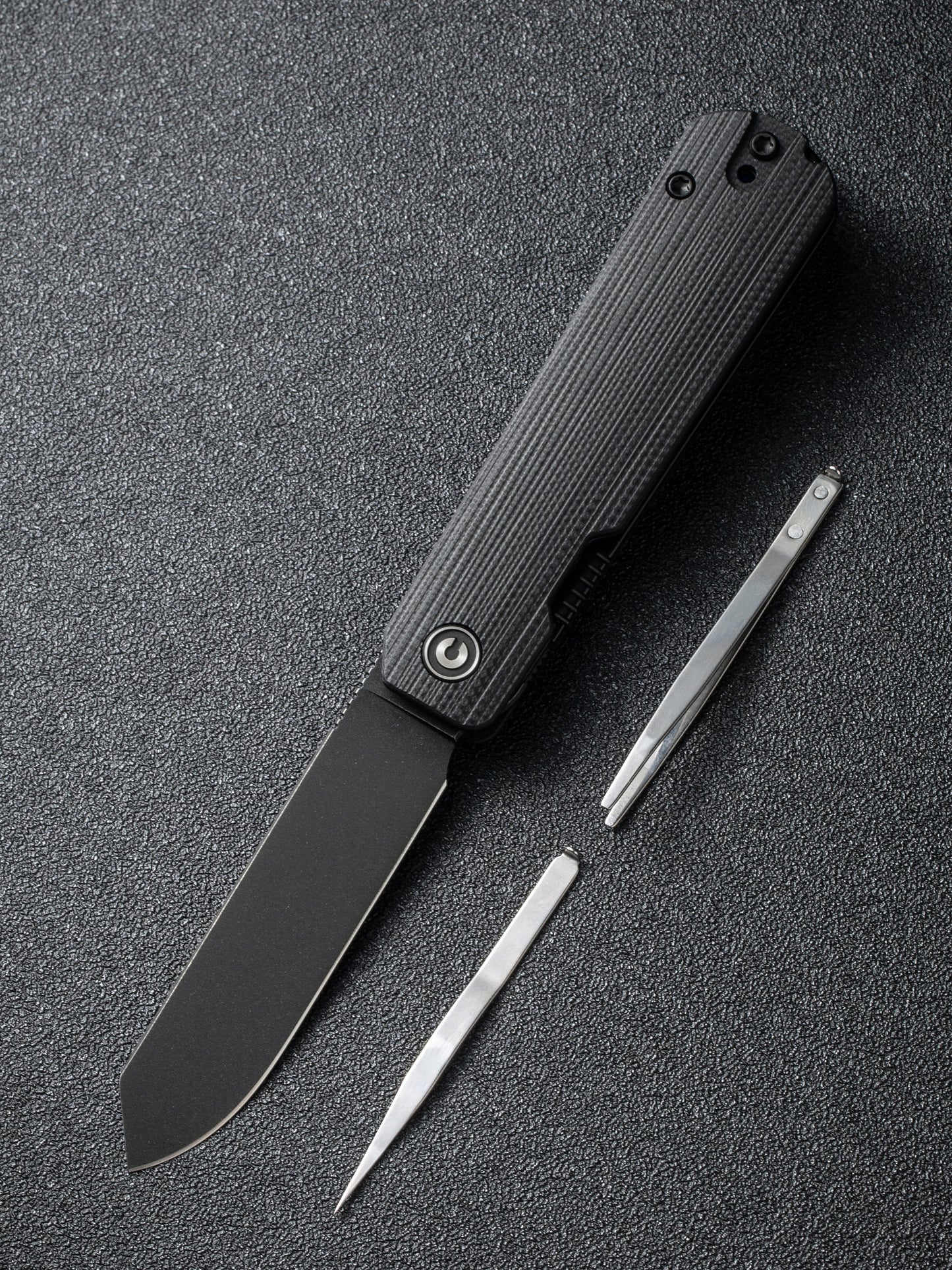 Civivi Sendy 2.83" Nitro-V Milled Black G10 Folding Knife by Ben Peterson C21004B-2