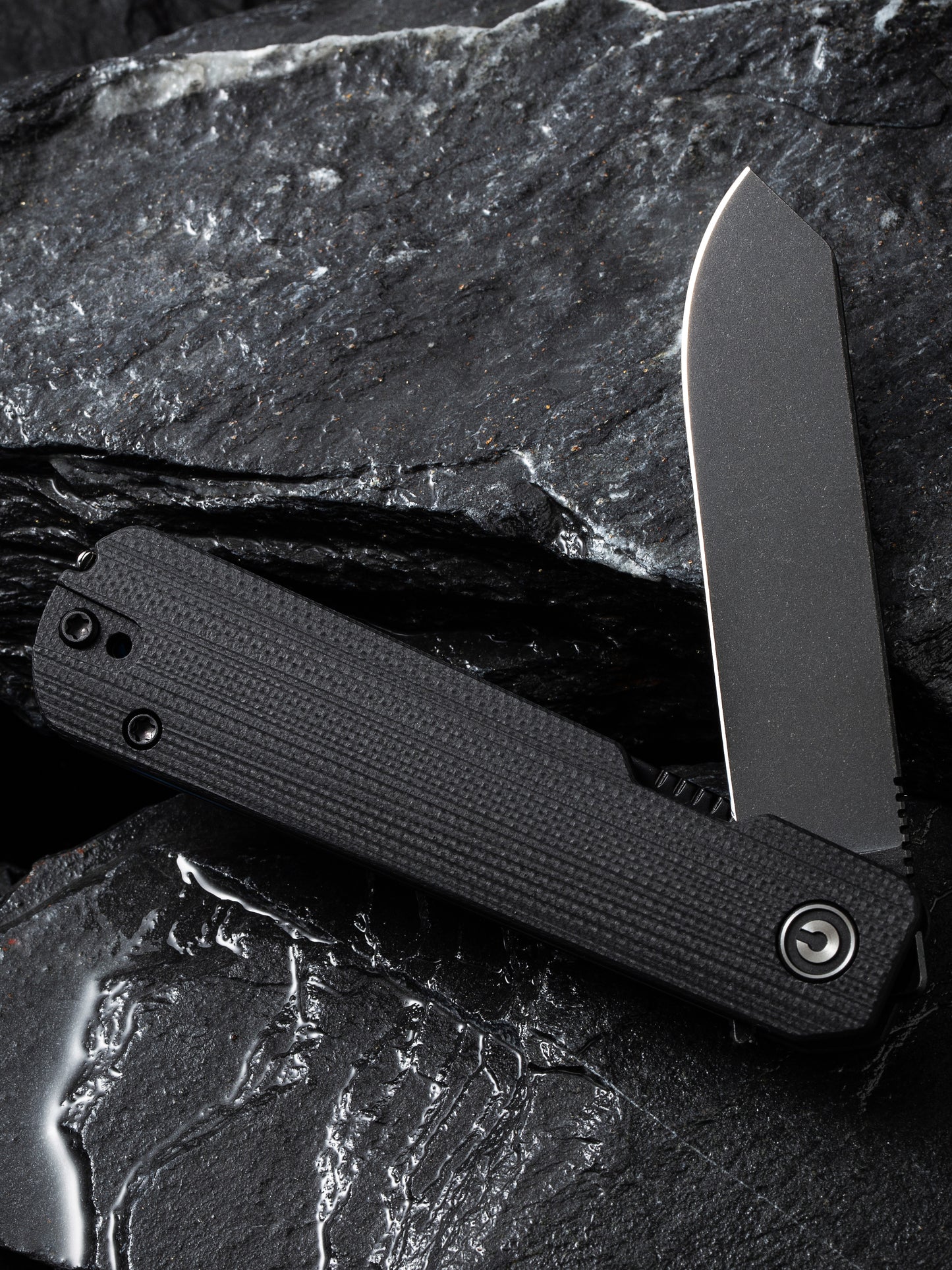 Civivi Sendy 2.83" Nitro-V Milled Black G10 Folding Knife by Ben Peterson C21004B-2