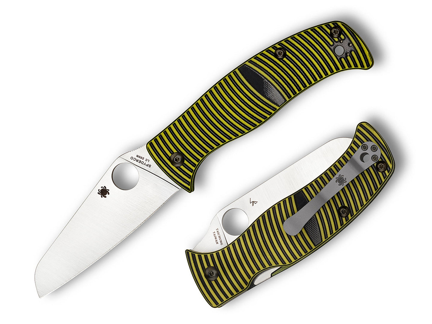 Spyderco Caribbean 3.7" Rustproof LC200N Sheepsfoot G10 Folding Knife C217GPSF