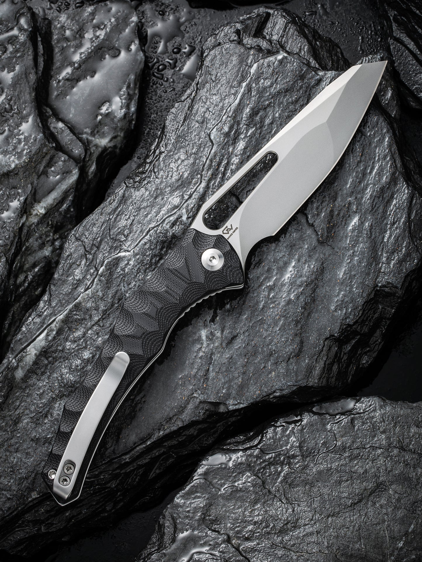 Civivi Spiny Dogfish 3.47" Sandvik 14C28N Black G10 Folding Knife by Gavko C22006-1