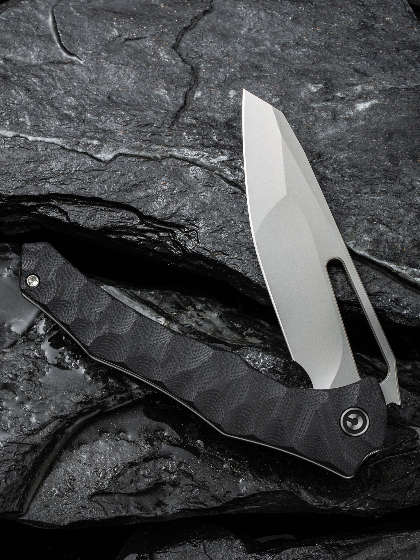 Civivi Spiny Dogfish 3.47" Sandvik 14C28N Black G10 Folding Knife by Gavko C22006-1