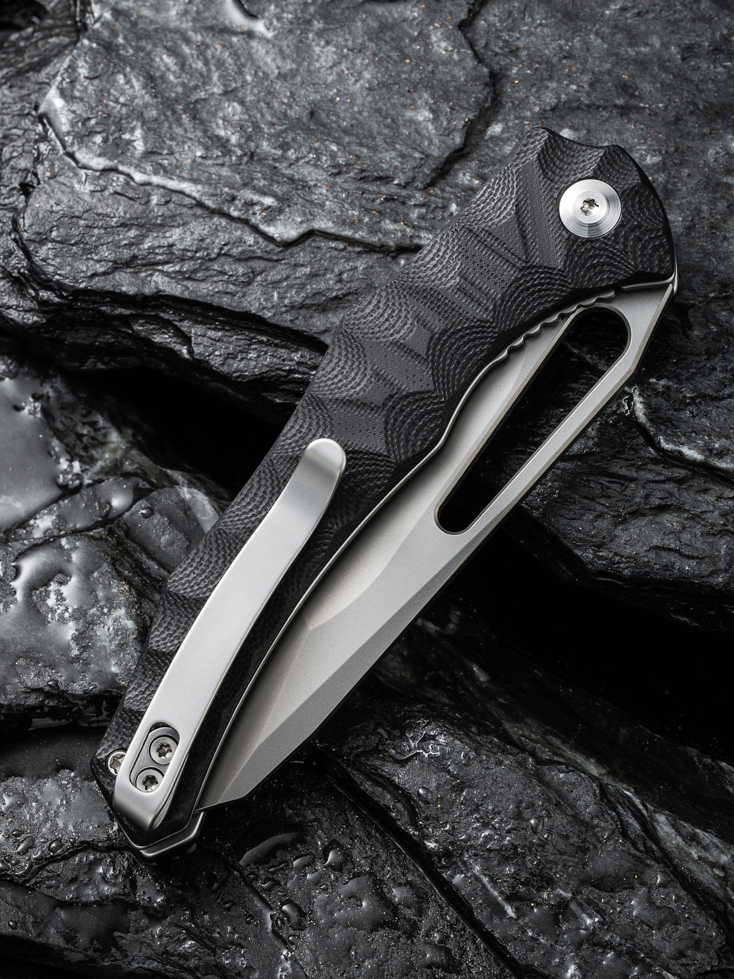 Civivi Spiny Dogfish 3.47" Sandvik 14C28N Black G10 Folding Knife by Gavko C22006-1