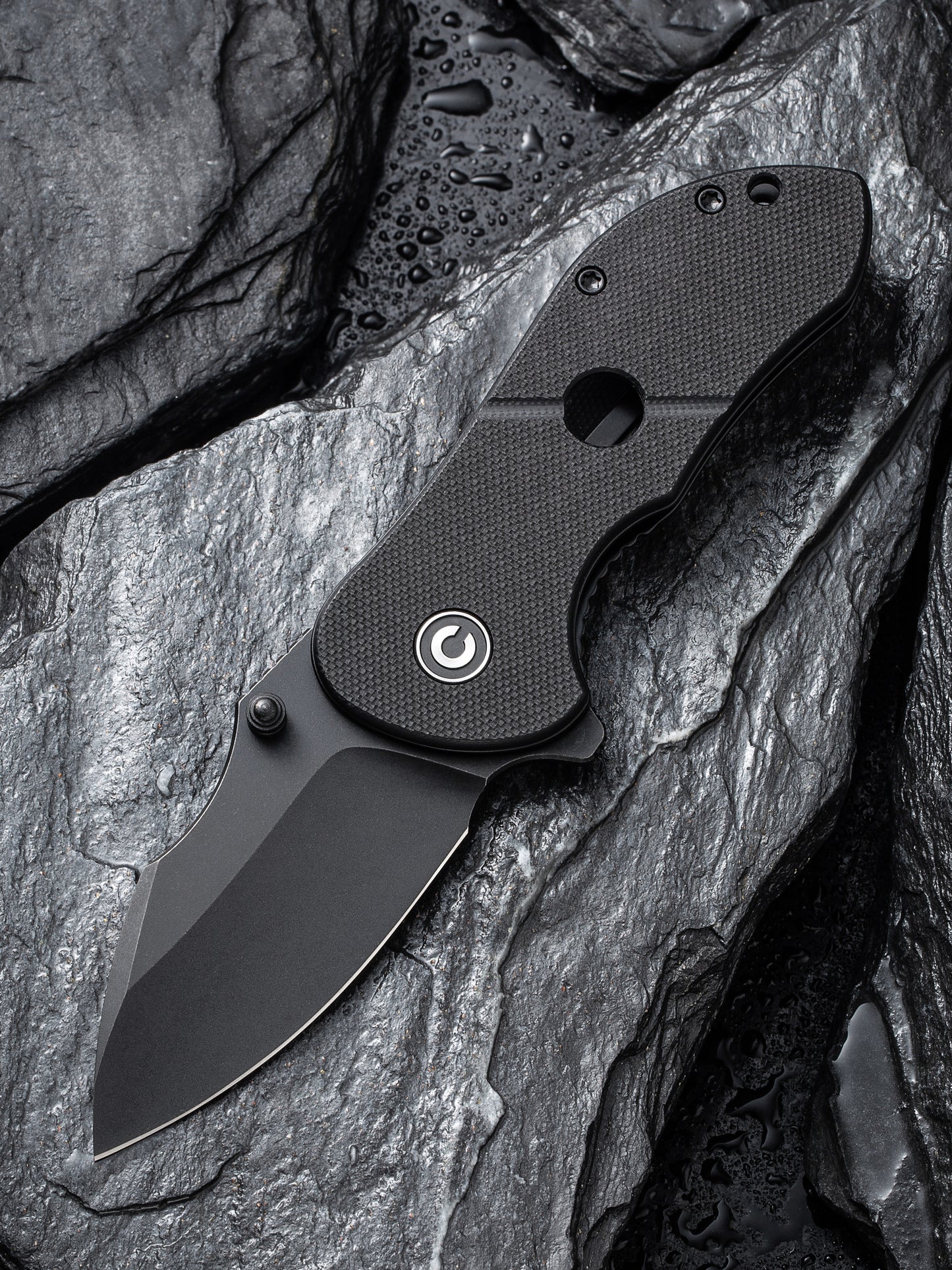 Civivi Gordo 2.51" D2 Black G10 Folding Knife by Peter Carey C22018C-1