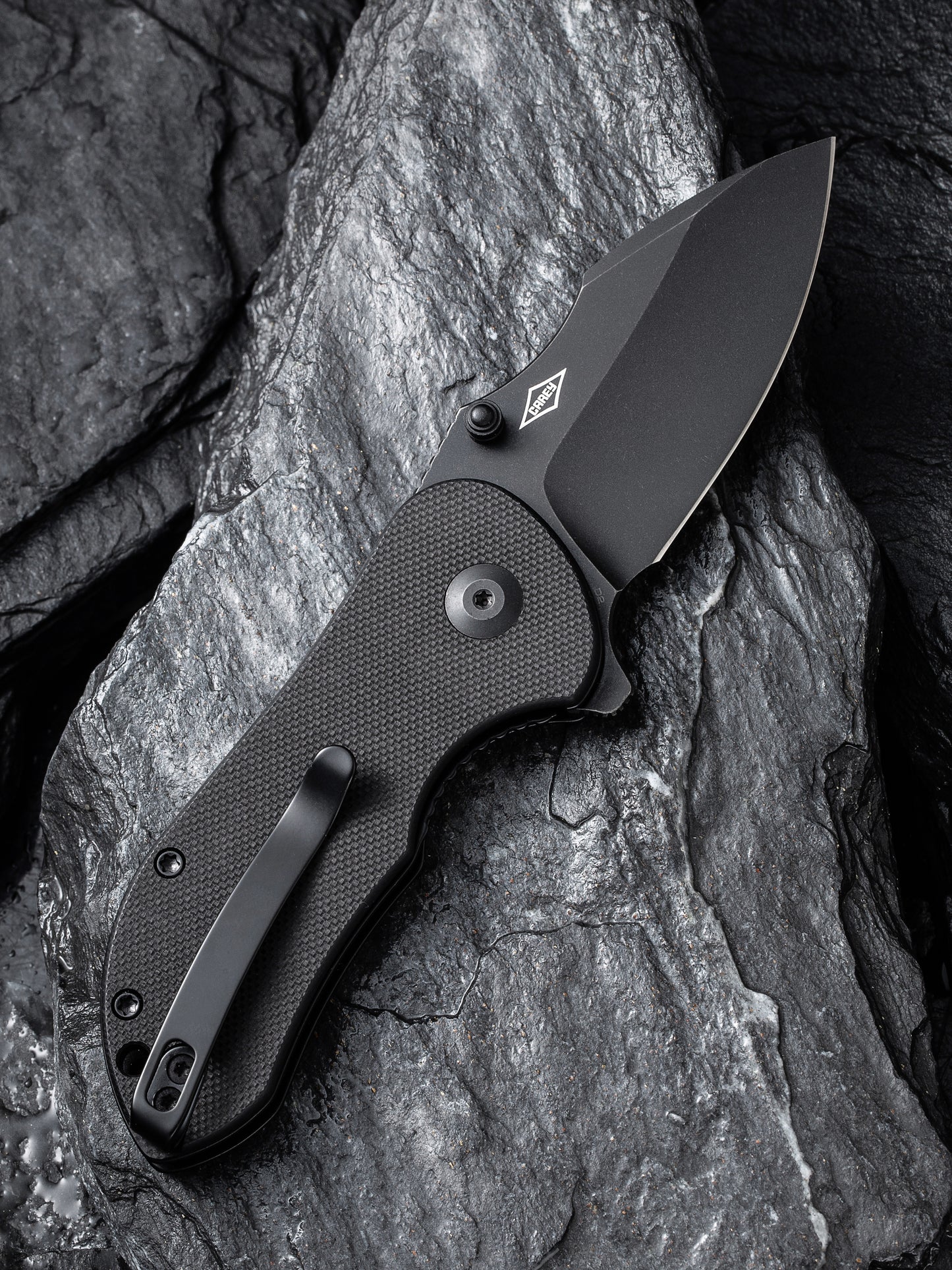 Civivi Gordo 2.51" D2 Black G10 Folding Knife by Peter Carey C22018C-1