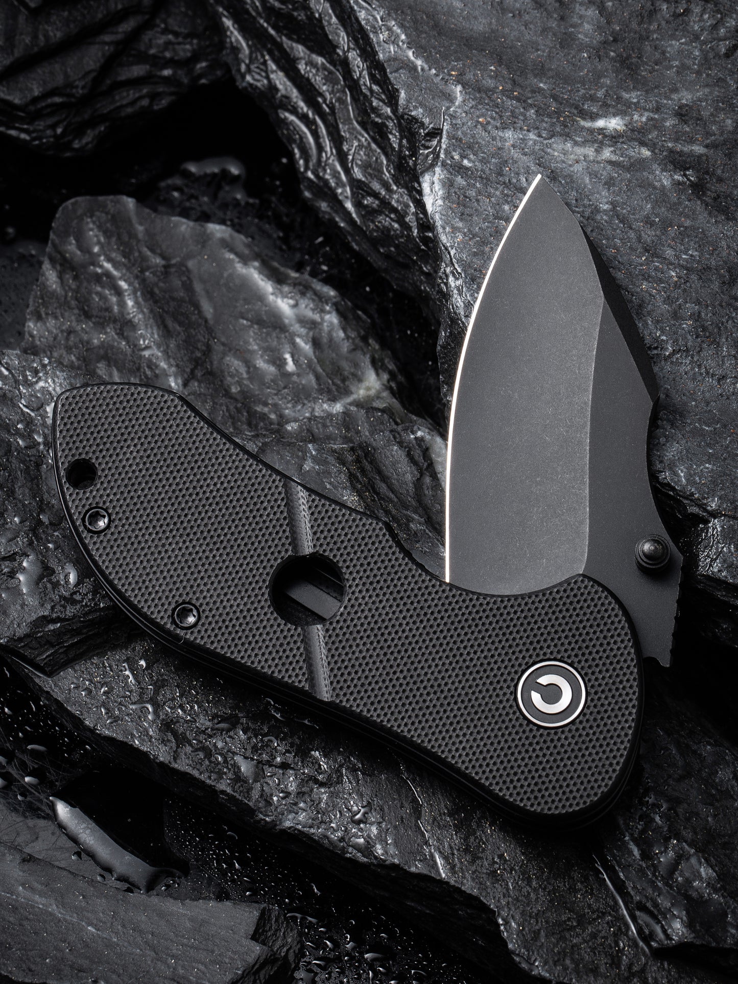 Civivi Gordo 2.51" D2 Black G10 Folding Knife by Peter Carey C22018C-1