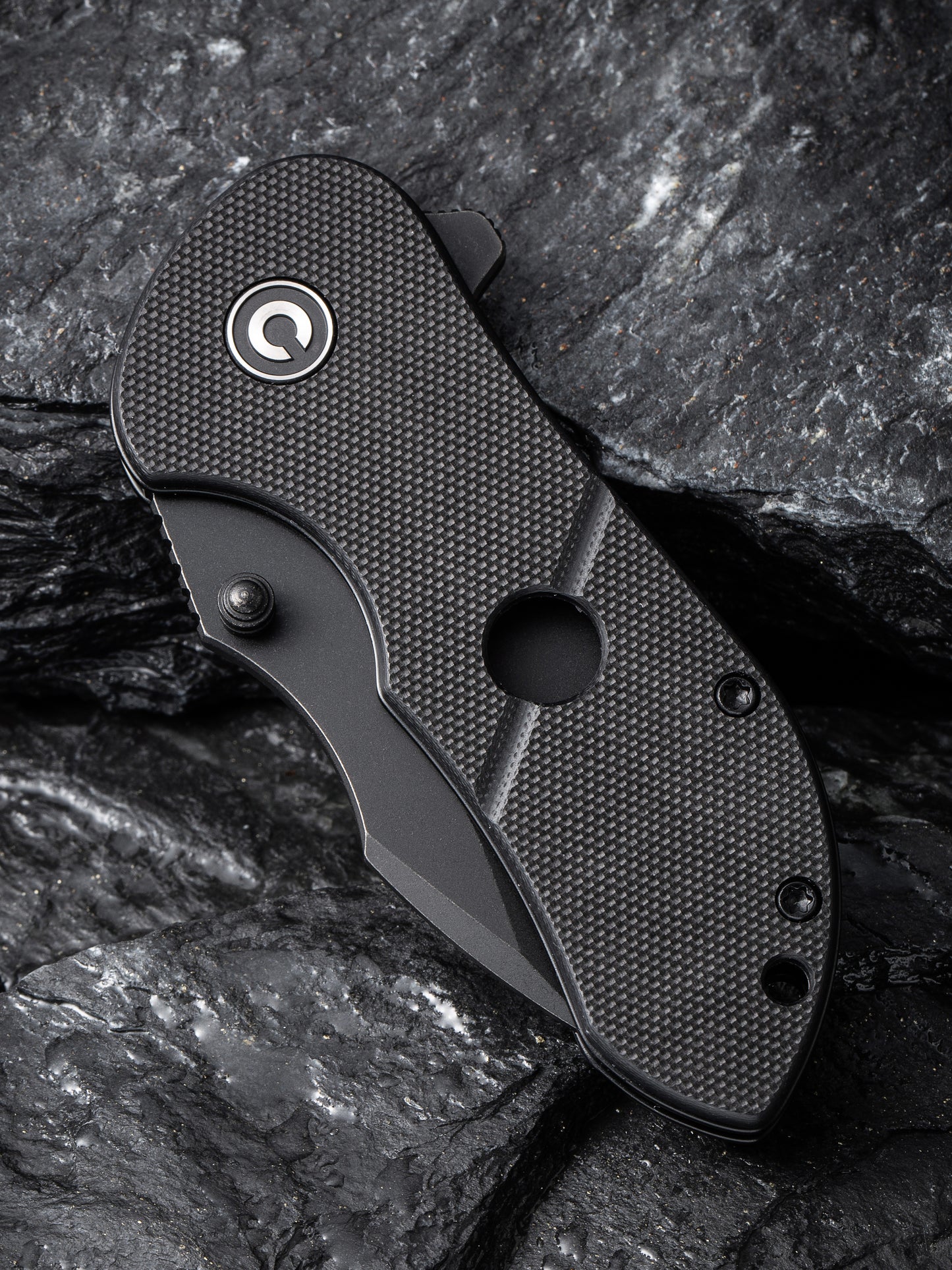 Civivi Gordo 2.51" D2 Black G10 Folding Knife by Peter Carey C22018C-1