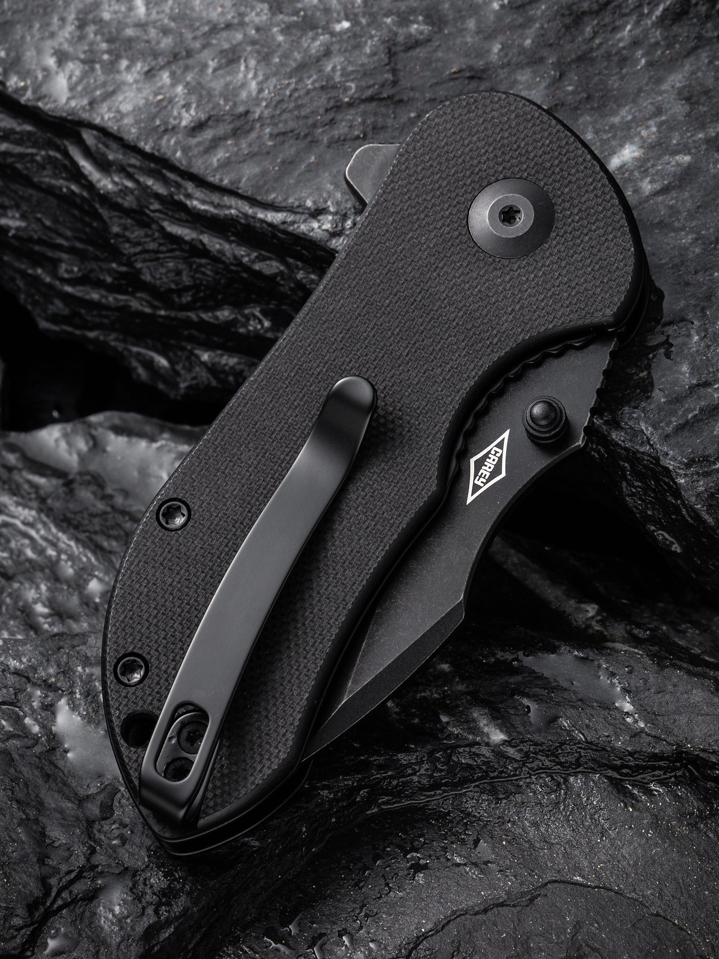 Civivi Gordo 2.51" D2 Black G10 Folding Knife by Peter Carey C22018C-1
