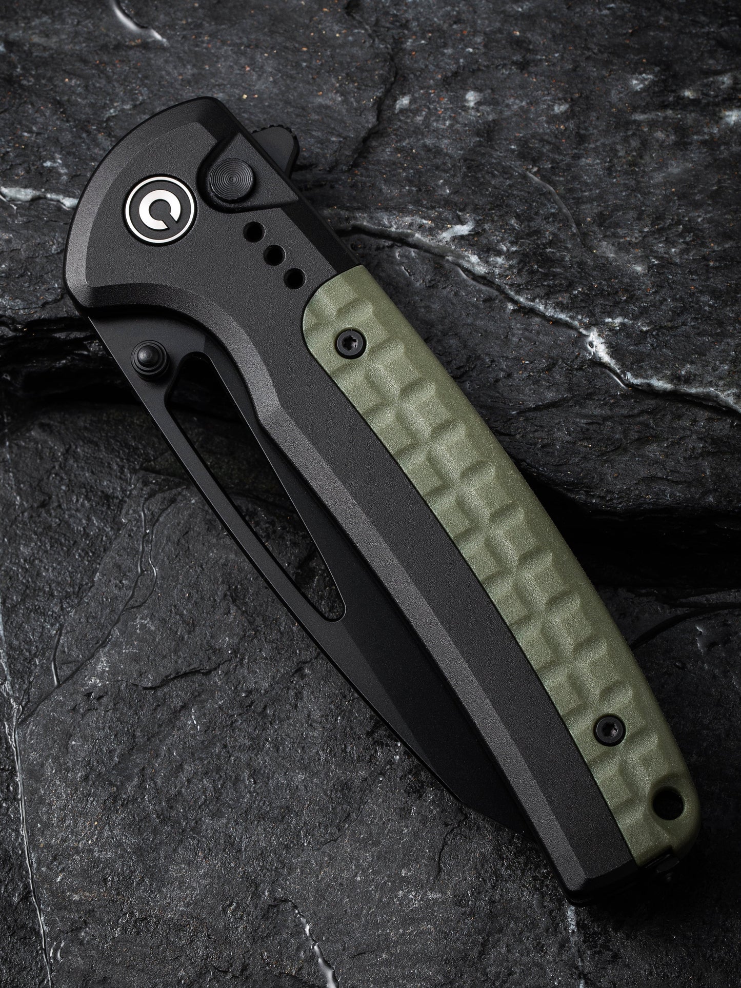 Civivi Sentinel Strike 3.7" K110 Black/OD Green Aluminium Folding Knife C22025B-3