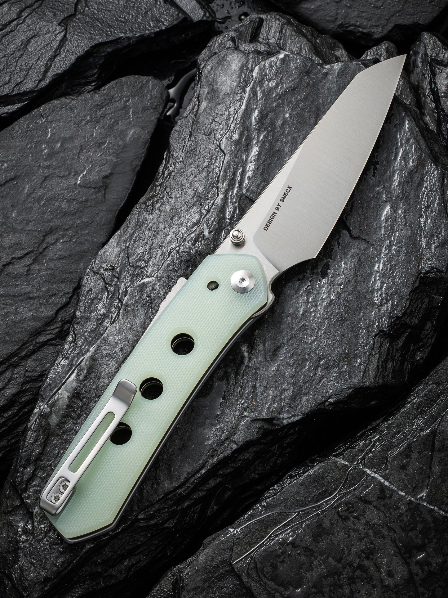 Civivi Vision FG 3.54" Nitro-V Natural G10 Folding Knife by Snecx C22036-2