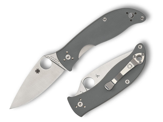 Spyderco Polestar 3.3" CTS BD1N Grey G-10 Folding Knife C220GPGY