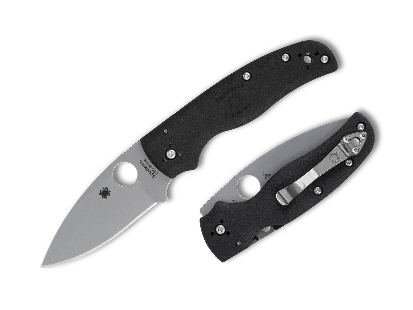 Spyderco Shaman Lightweight 3.58" CTS BD1 FRN Folding Knife C229PBK