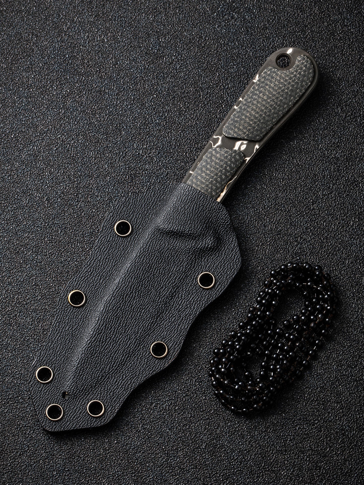 Civivi Mini Elementum 2.24" Damascus Micarta Fixed Blade Knife C23010-DS1