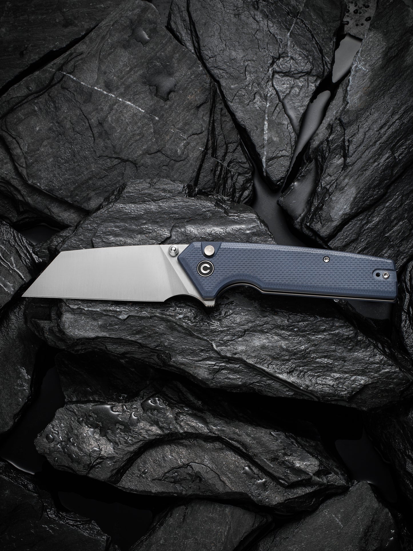 Civivi Amirite 3.48" Nitro-V Modified Wharncliffe Blue G10 Folding Knife C23028-1