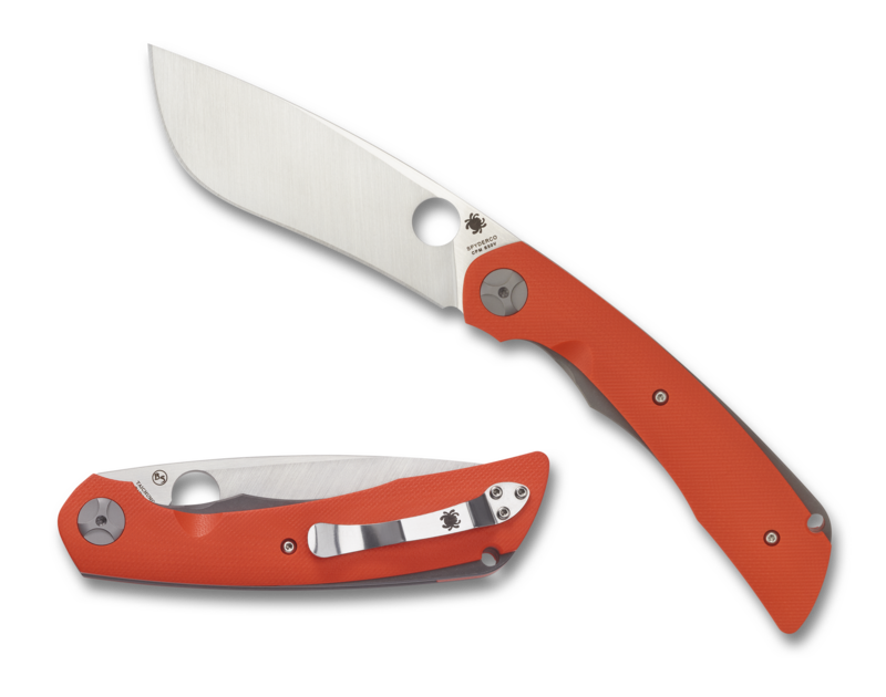 Spyderco Nati Amor Subvert 4.14" CPM S30V Orange G10 Folding Knife C239GPOR