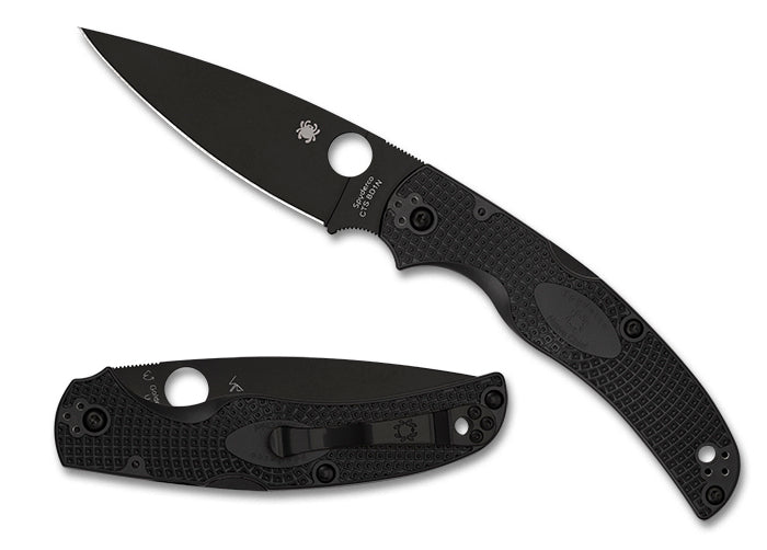 Spyderco Native Chief Lightweight Black DLC 4.02" CTS BD1N FRN Folding Knife C244PBBK